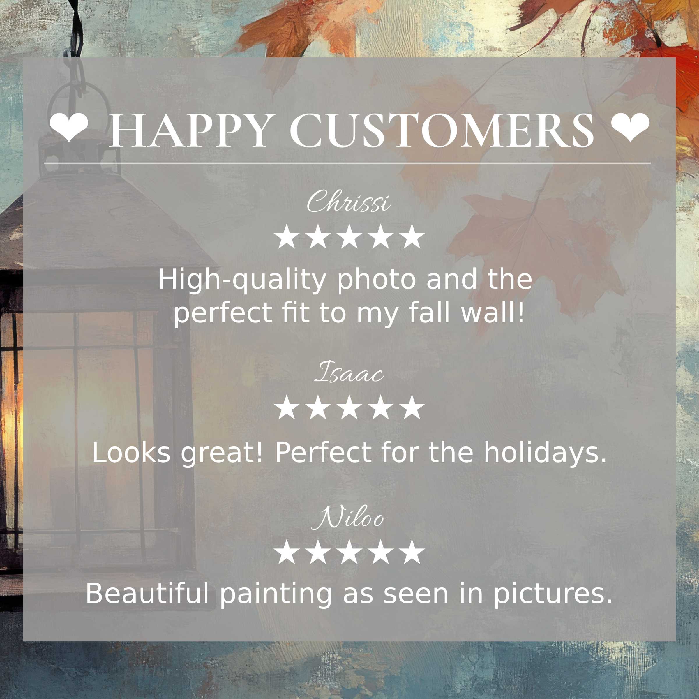 Farmhouse art for Frame TV with abstract sunset hues; happy customer reviews highlight trust and elegance