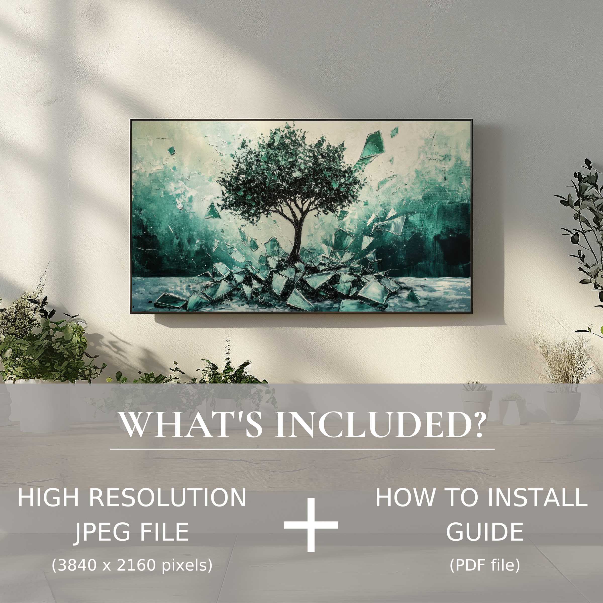 Elegant street art digital TV art download elevates modern living spaces with easy digital use and vibrant wall décor