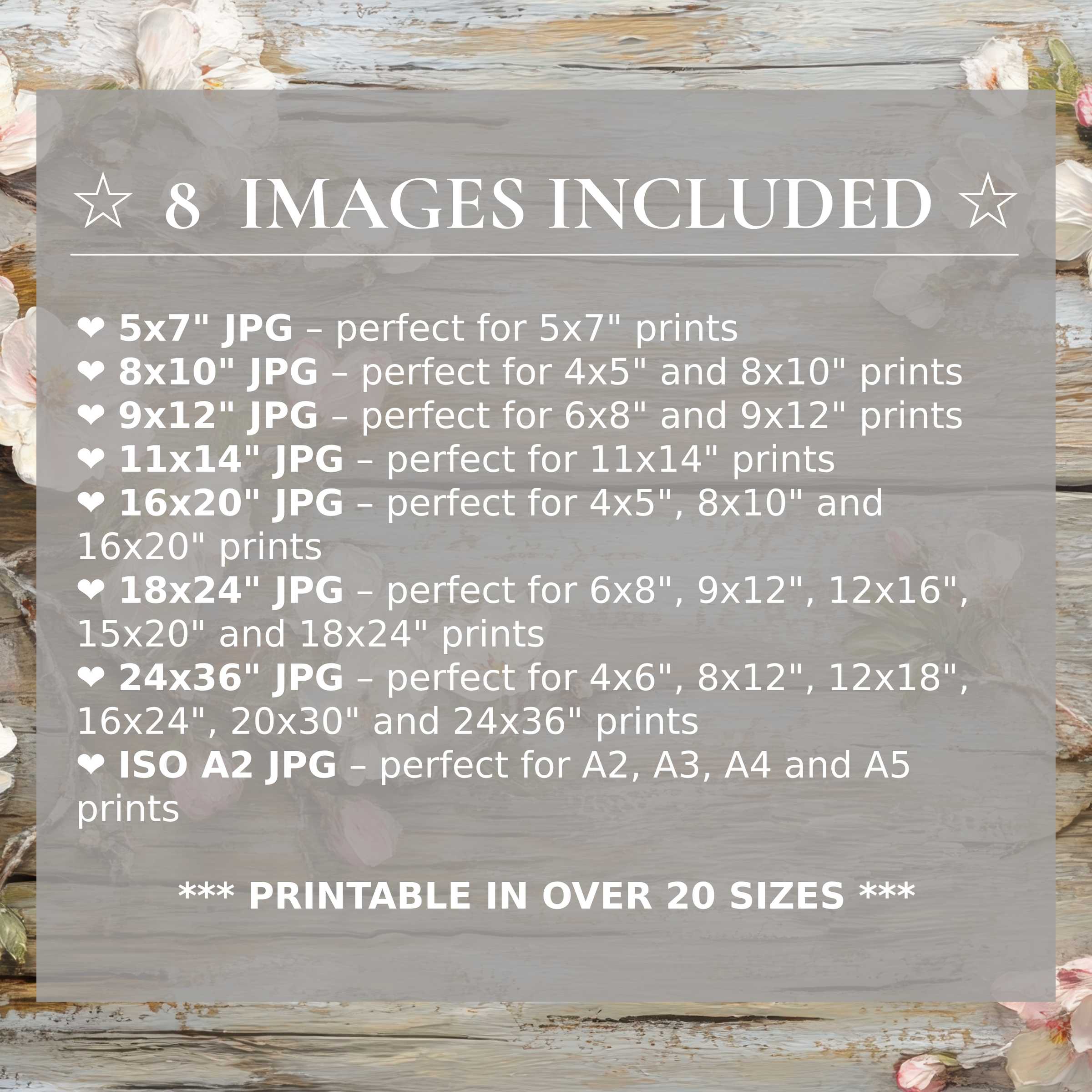 Floral digital print in soft blush and muted neutrals evokes calming elegance, included in 8 high-quality sizes to elevate modern interiors