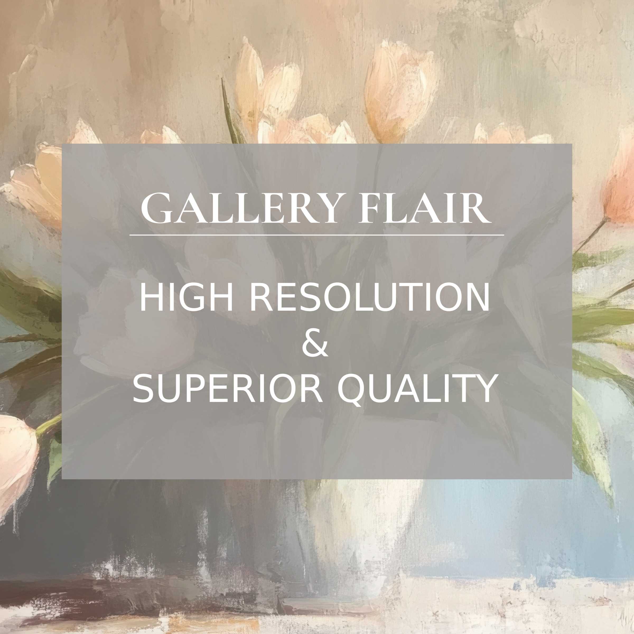 Elegant spring Frame TV picture showcasing soft pastels and fine brushwork in peak resolution for refined decor