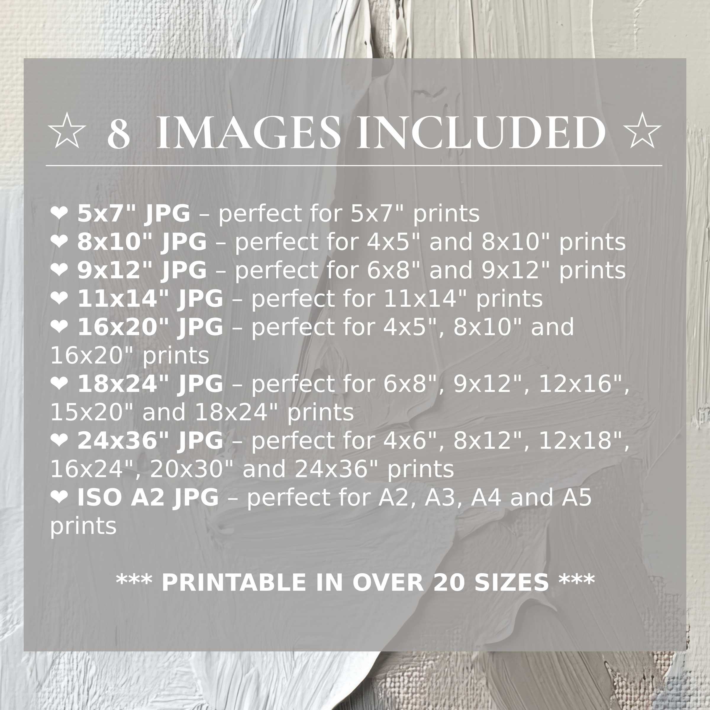 Radiant and calming tones of soft white, beige, and gray define this modern digital print, offered in 8 high-quality sizes included with download, enhancing contemporary interiors with effortless style and versatile elegance