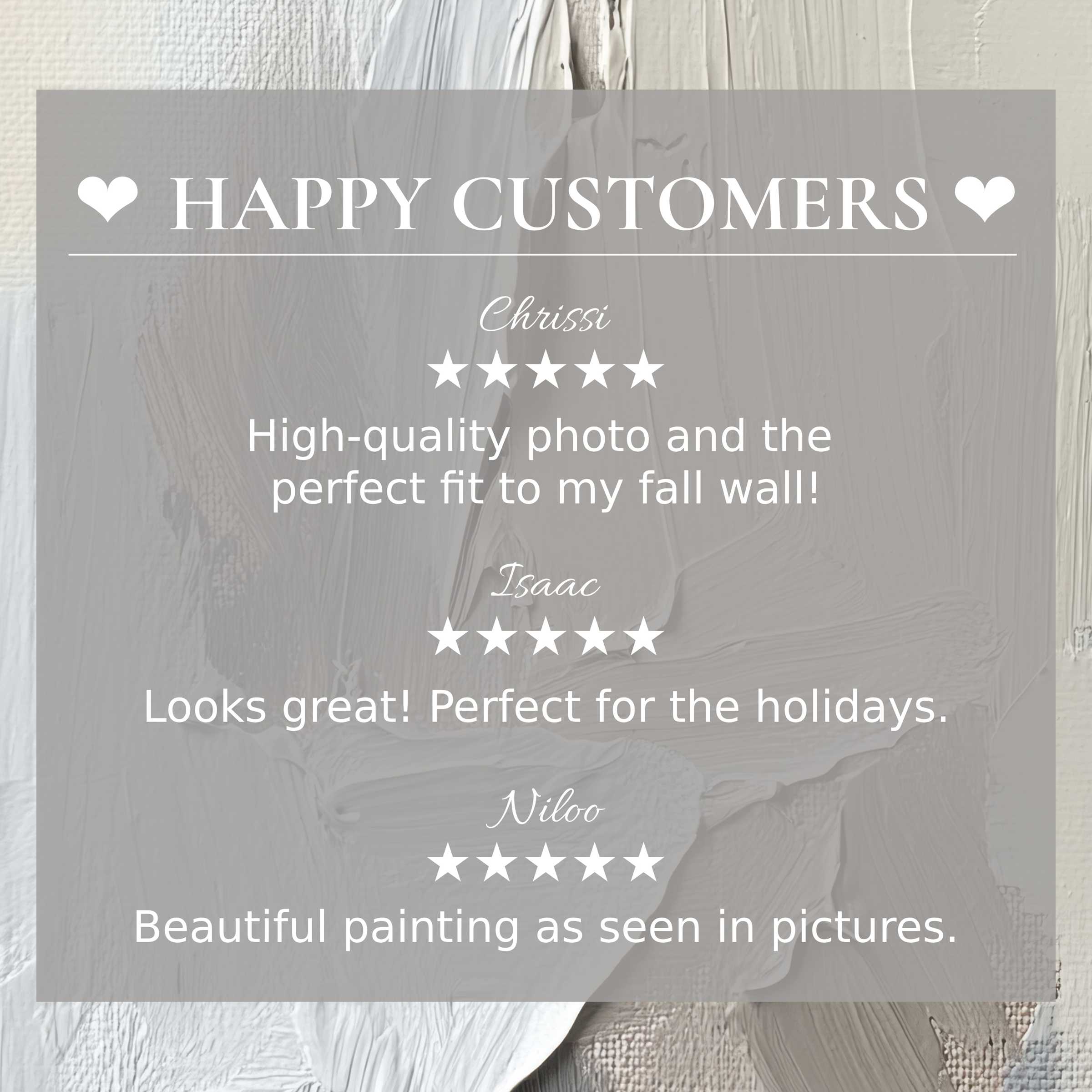 Modern art for Frame TV with abstract neutral tones; happy customer reviews build trust and highlight elegance