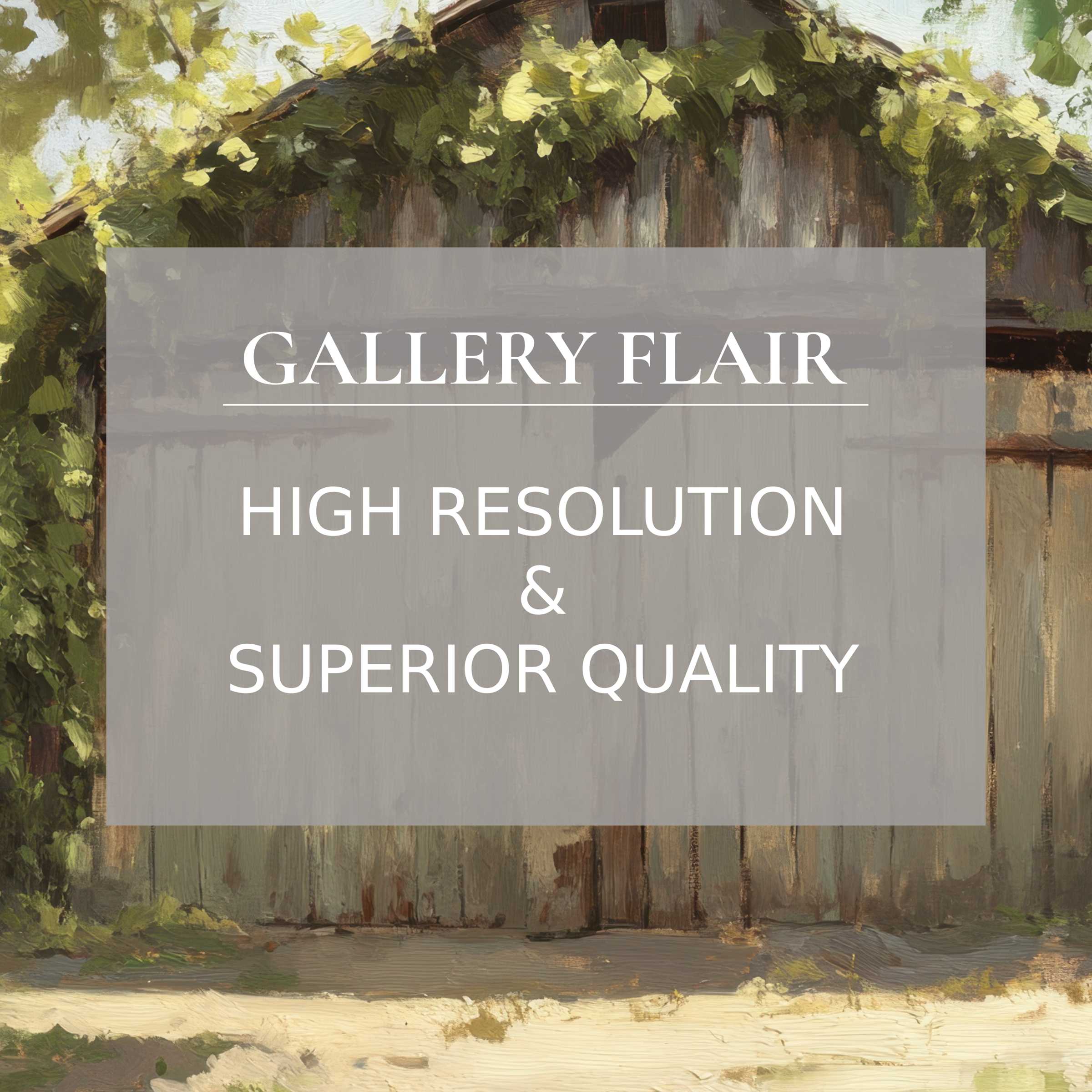 Elegant farmhouse Frame TV picture showcasing refined brushwork and superior high-resolution clarity