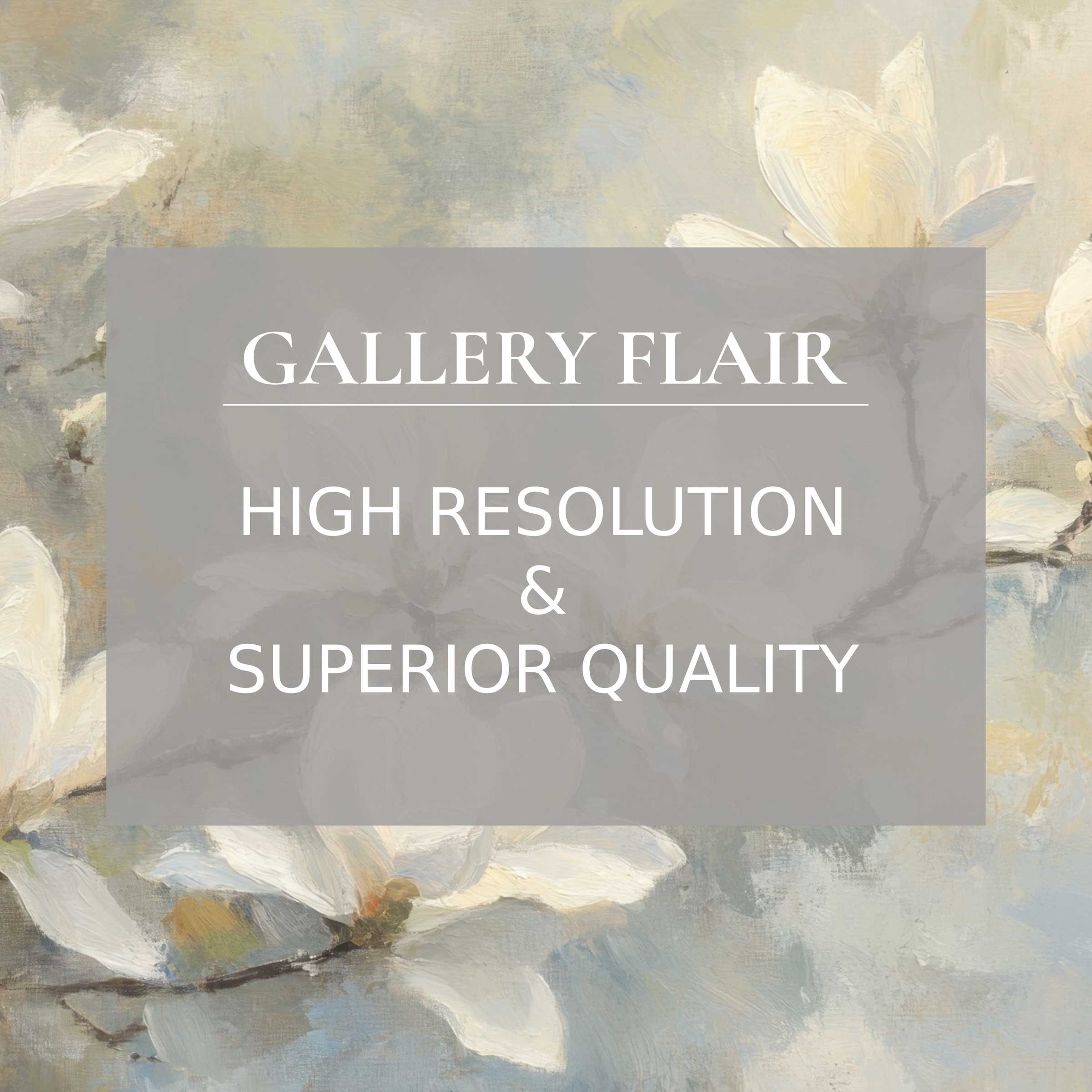 Elegant spring printable art capturing serene white magnolias in soft pastels, enriching modern interiors with refined, high-resolution detail