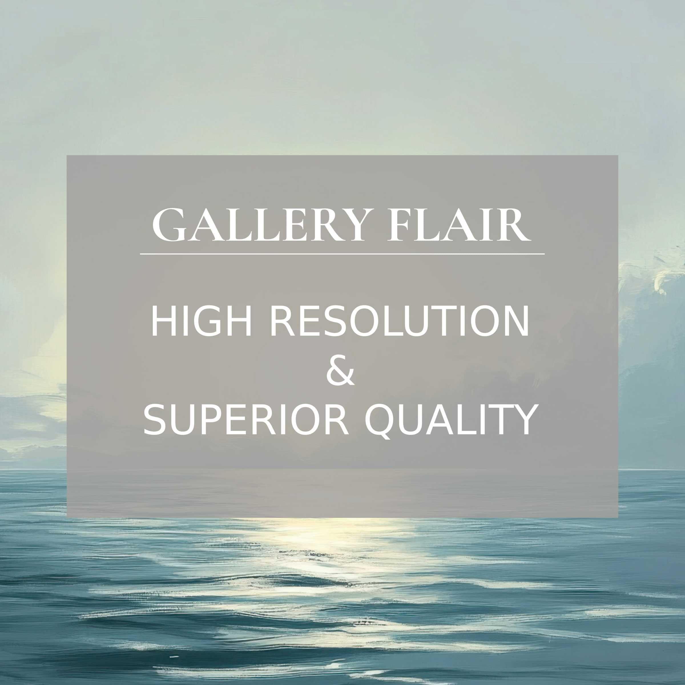 Elegant, high-resolution seascape with refined tones, capturing pristine clarity in a landscape Frame TV picture for sophisticated decor