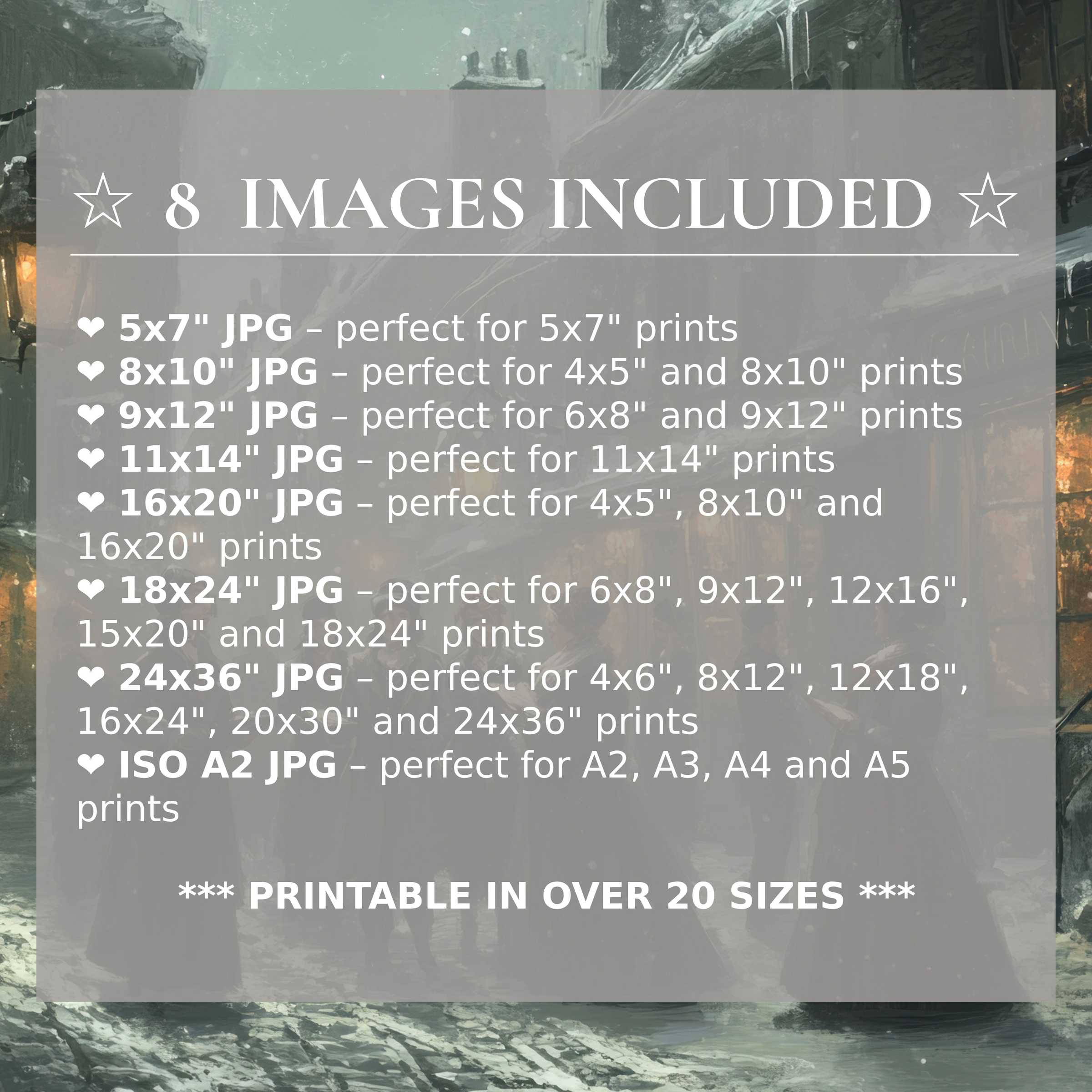 Radiant Christmas digital print in muted winter greens and warm amber glow, delivered in 8 high-quality sizes to elevate modern interiors with timeless style and effortless versatility