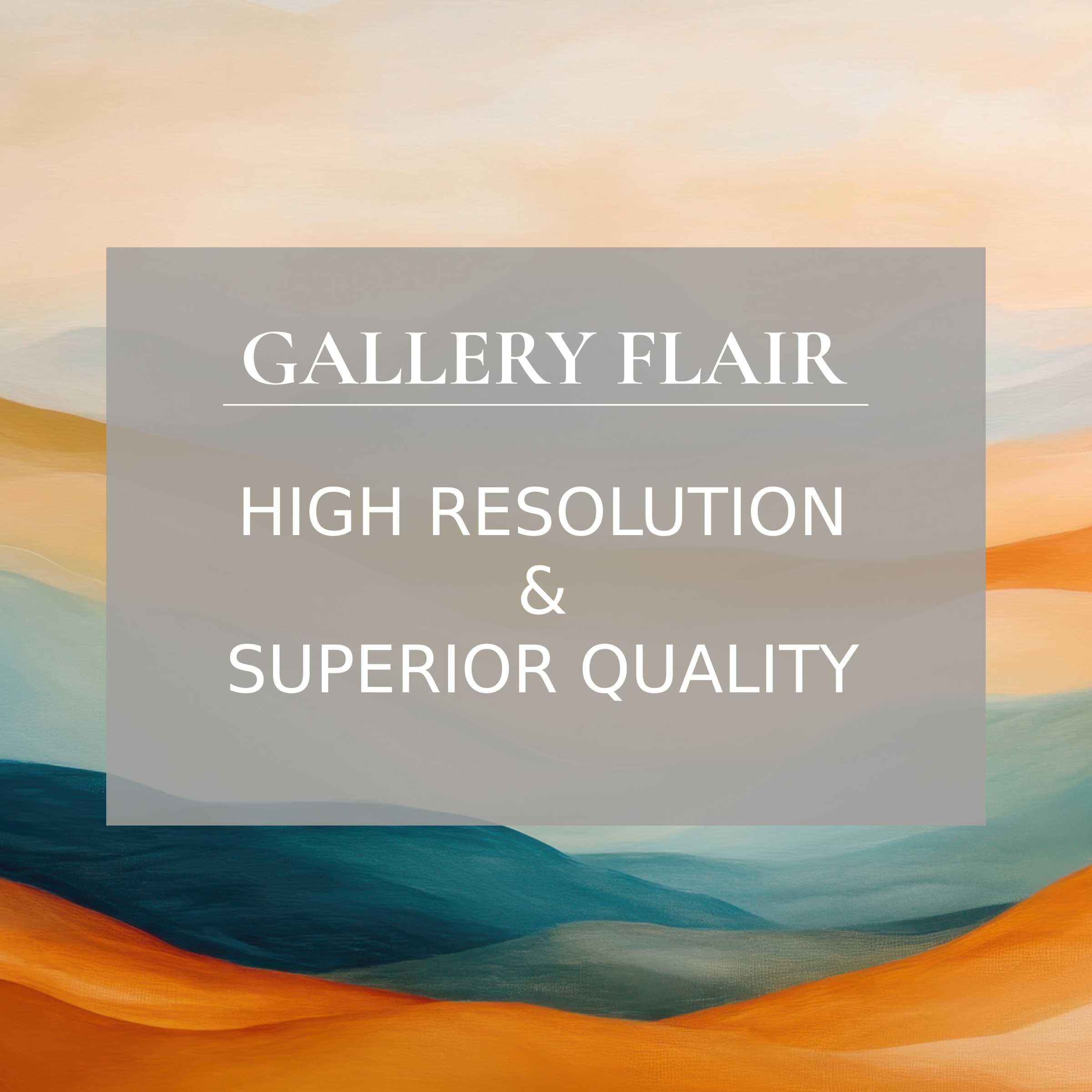 Elegant abstract landscape in warm tones with sharp clarity, a refined boho Frame TV picture for upscale décor