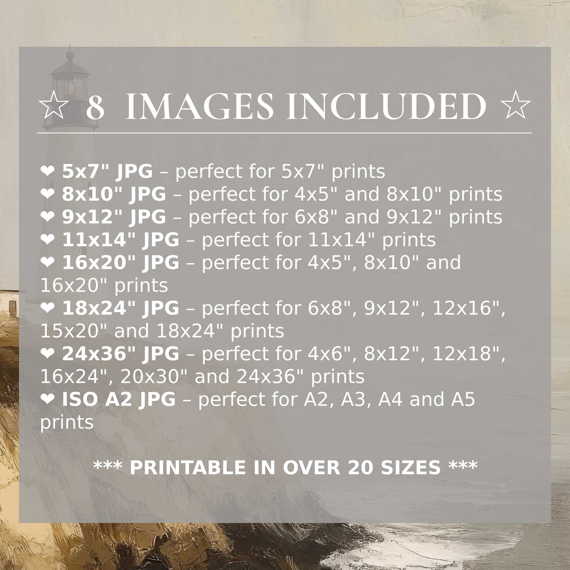 Elevate interiors with this radiant beach digital print in soothing blues and warm neutrals, flexible in 8 premium sizes included