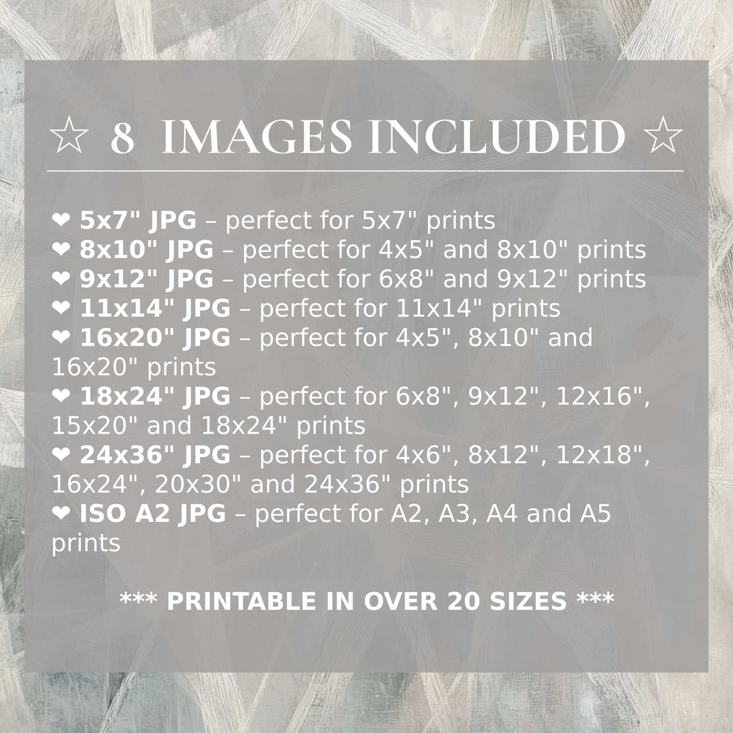 Elegant abstract digital print in soothing greys and whites, radiating calm; includes 8 high-quality sizes with download, perfect to elevate any modern interior