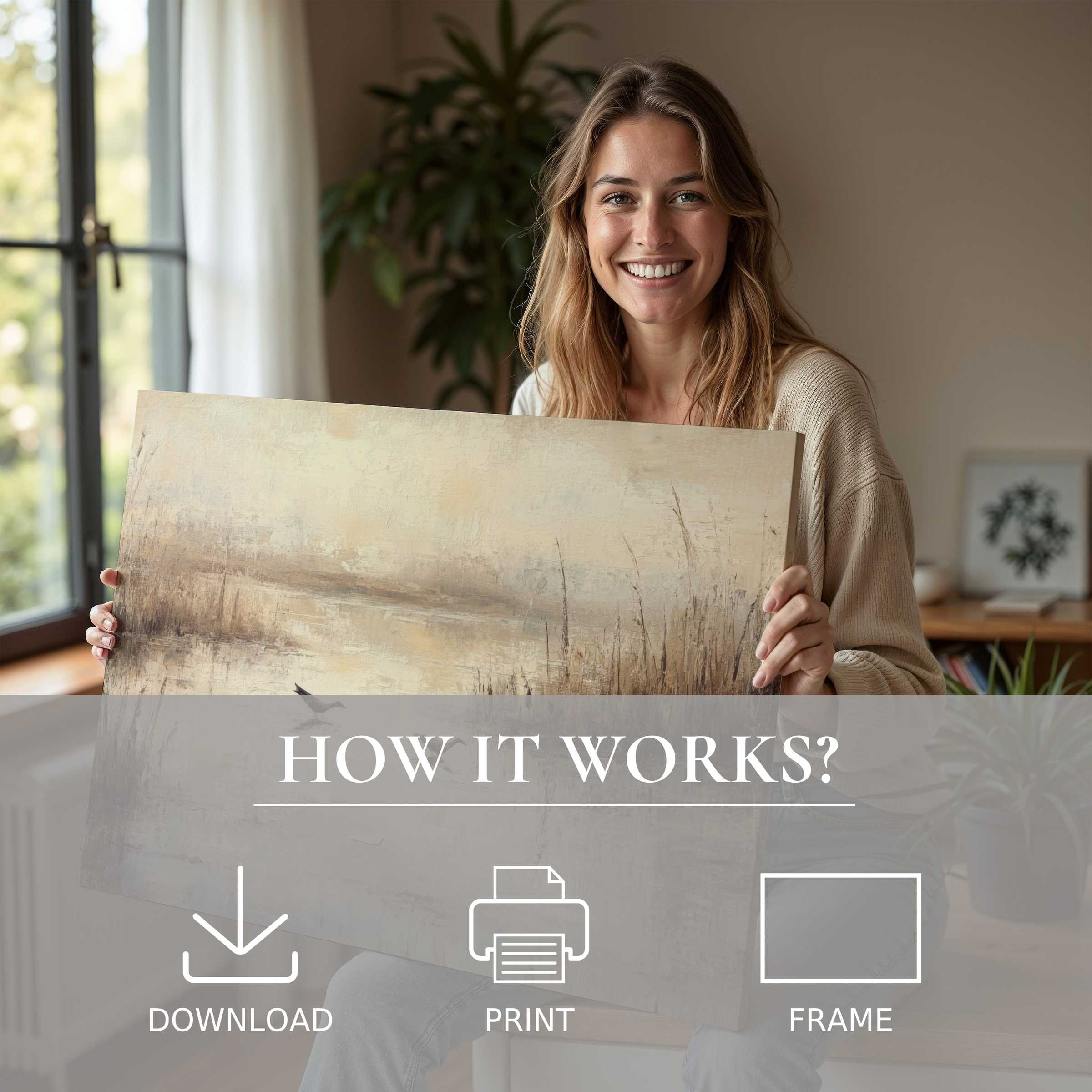 A radiant moment of connection with vintage digital art print, effortlessly elevating modern interiors with timeless warmth