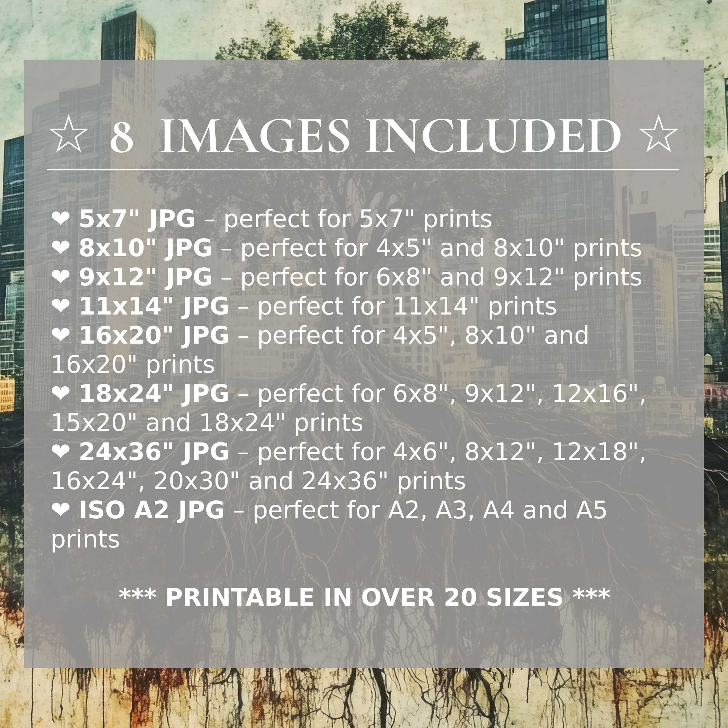 Radiant tree digital print blending soft greens and warm neutrals, offered in 8 premium sizes to elevate modern interiors with timeless elegance and versatile style