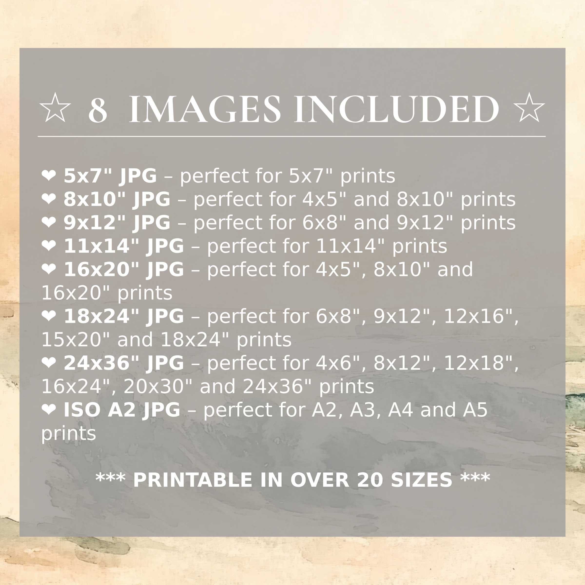 Radiant summer digital print in soft peach and muted teal hues, elevating modern interiors with 8 high-quality sizes included