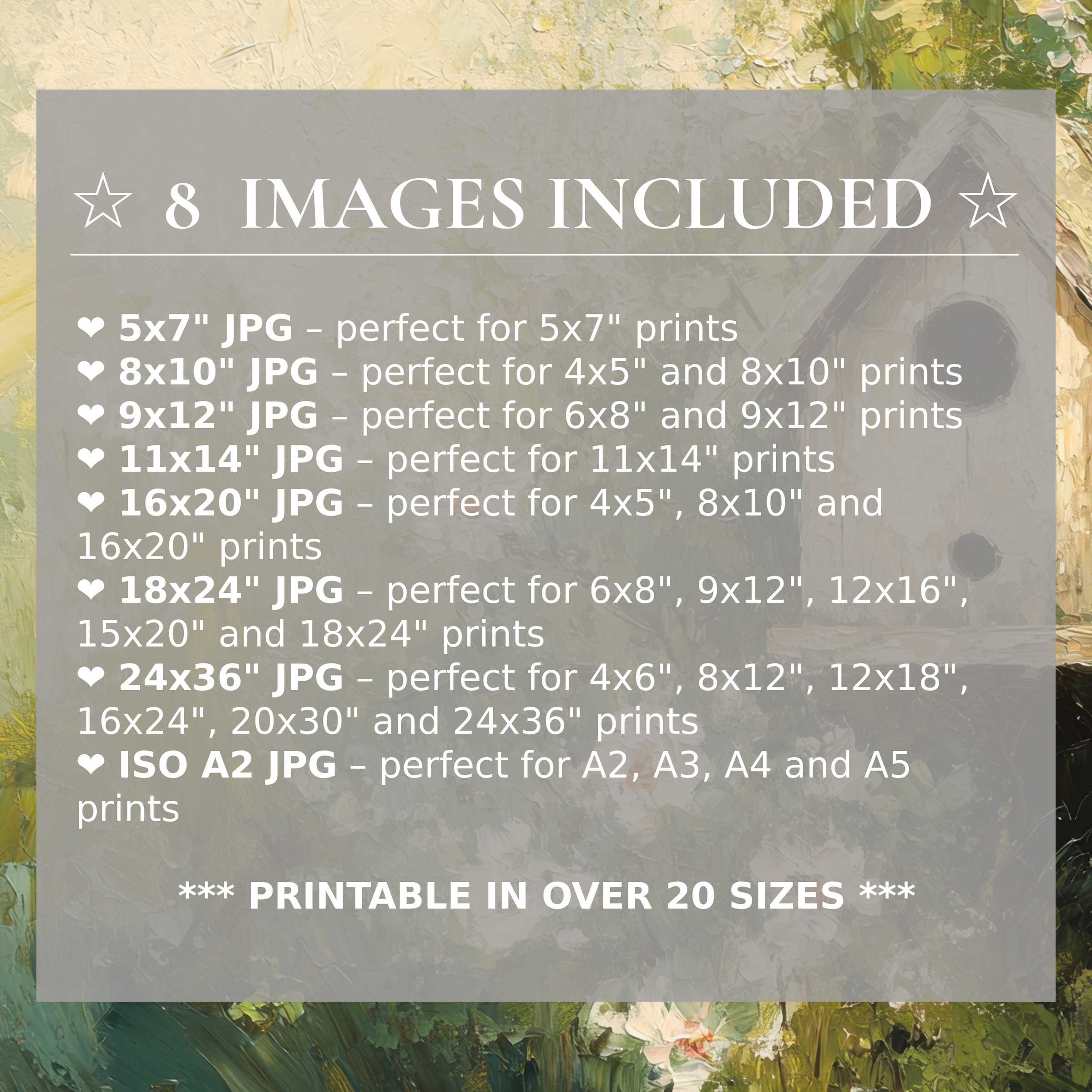 Radiant spring digital print drawing on soft greens and creams, offered in 8 high-quality sizes for modern interiors