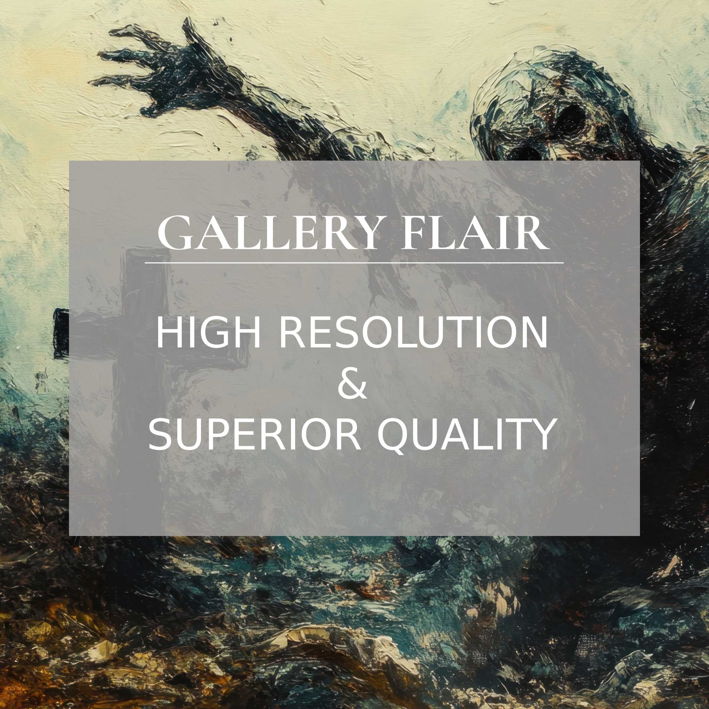 Hauntingly detailed Halloween printable art capturing a spectral figure’s eerie reach, perfect for elevating modern interiors with bold, atmospheric allure