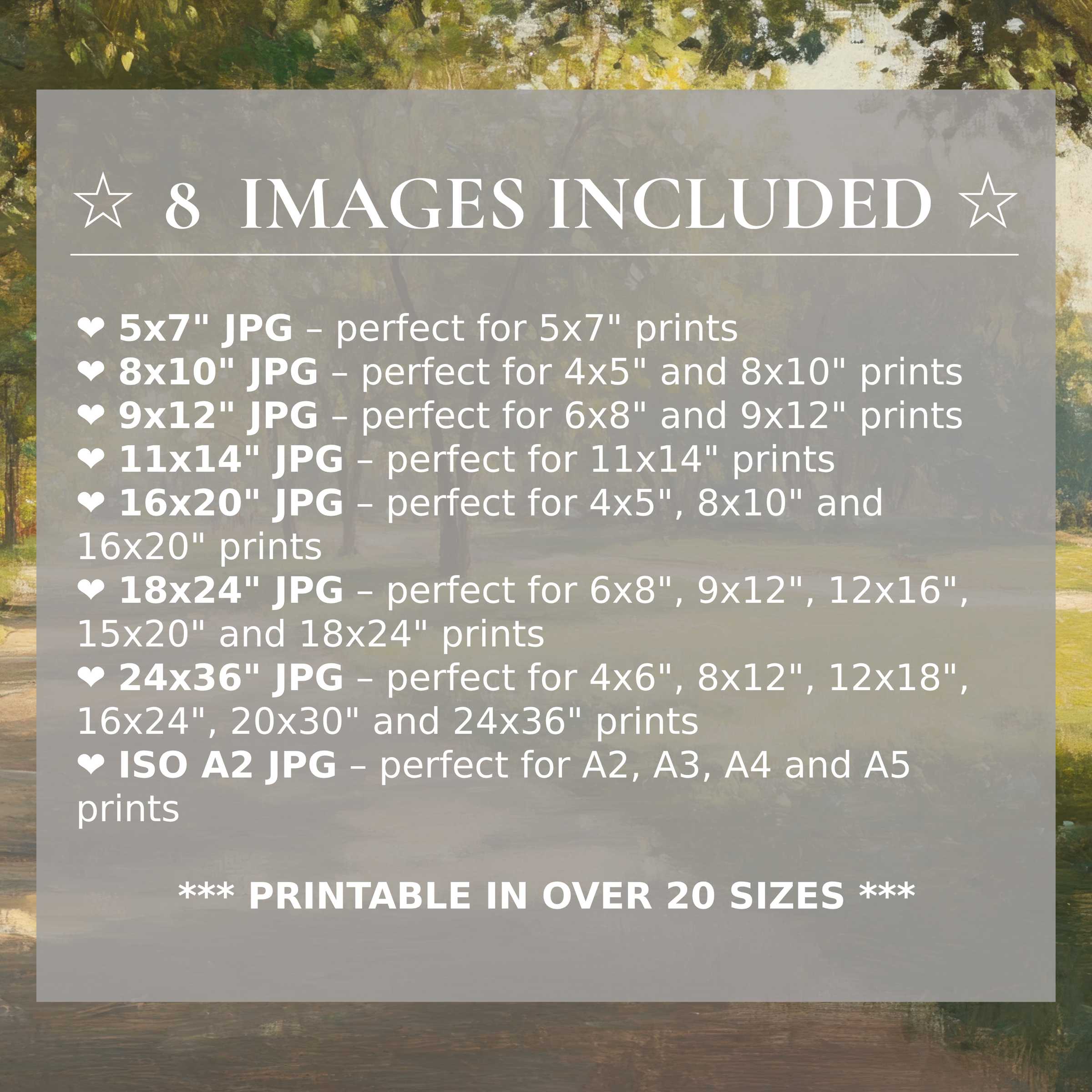 Urban digital print radiates calming greens and warm golds, elevating modern interiors with style and 8 included premium sizes