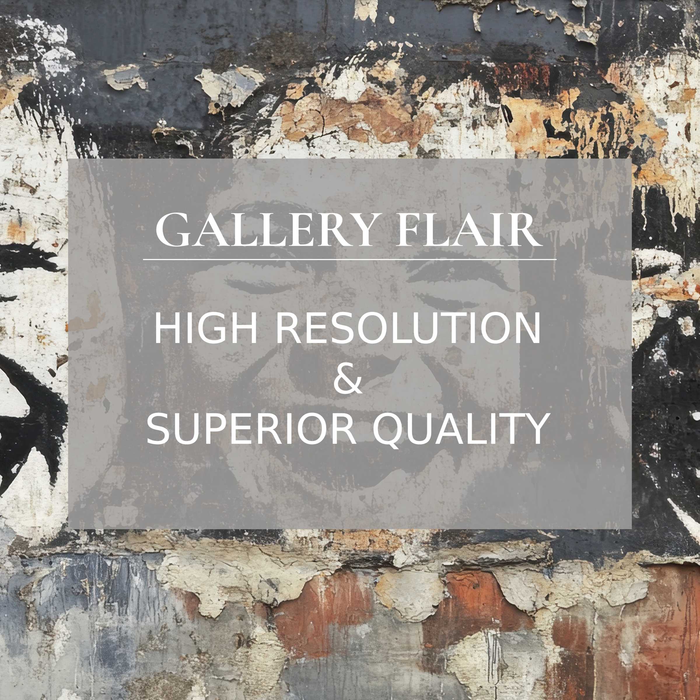 Elegant, high-resolution street art Frame TV picture with rich texture, refined decay, and visual clarity for premium decor
