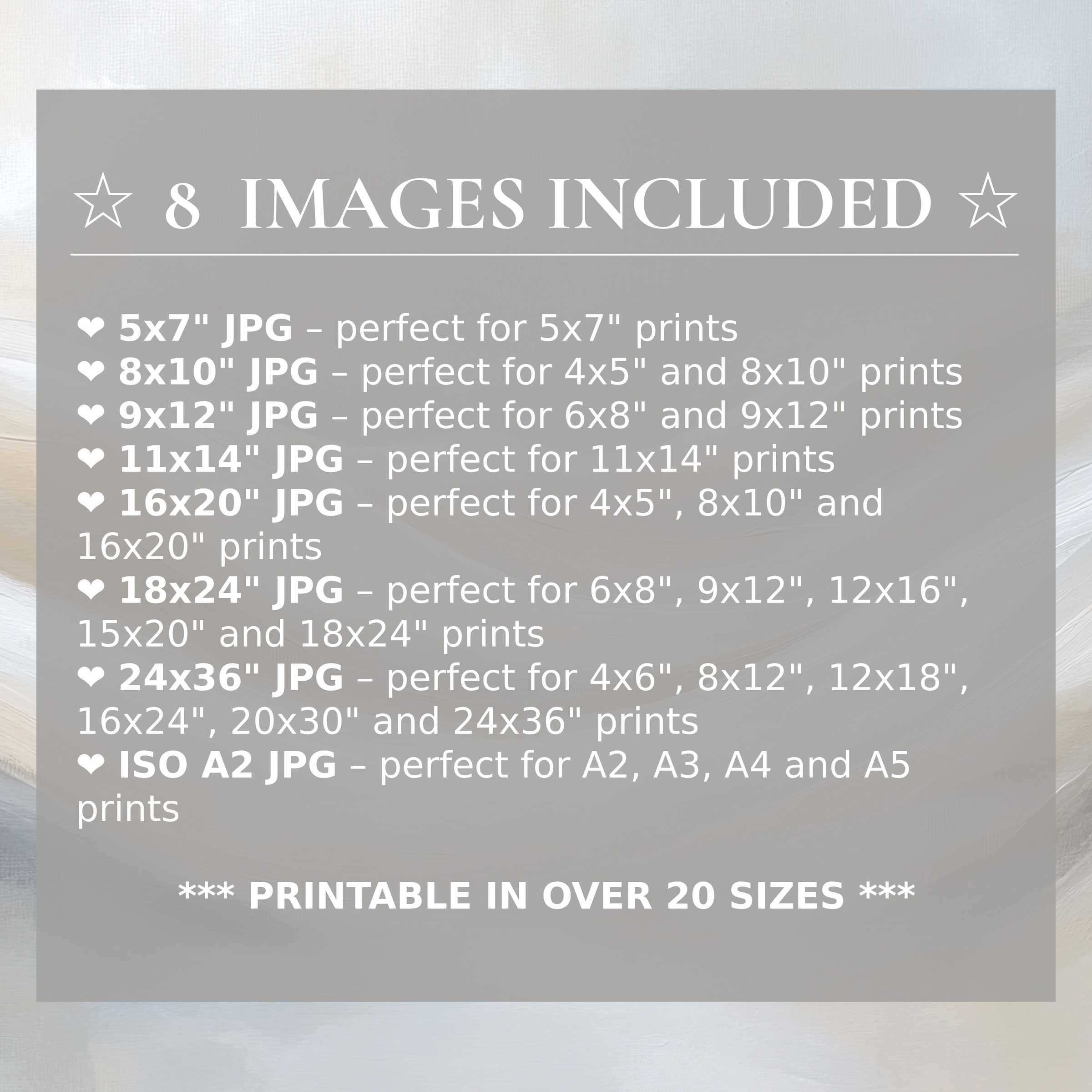 Neutral digital print radiates calming taupe and soft beige tones, elevating modern interiors with versatile style and 8 high-quality sizes included