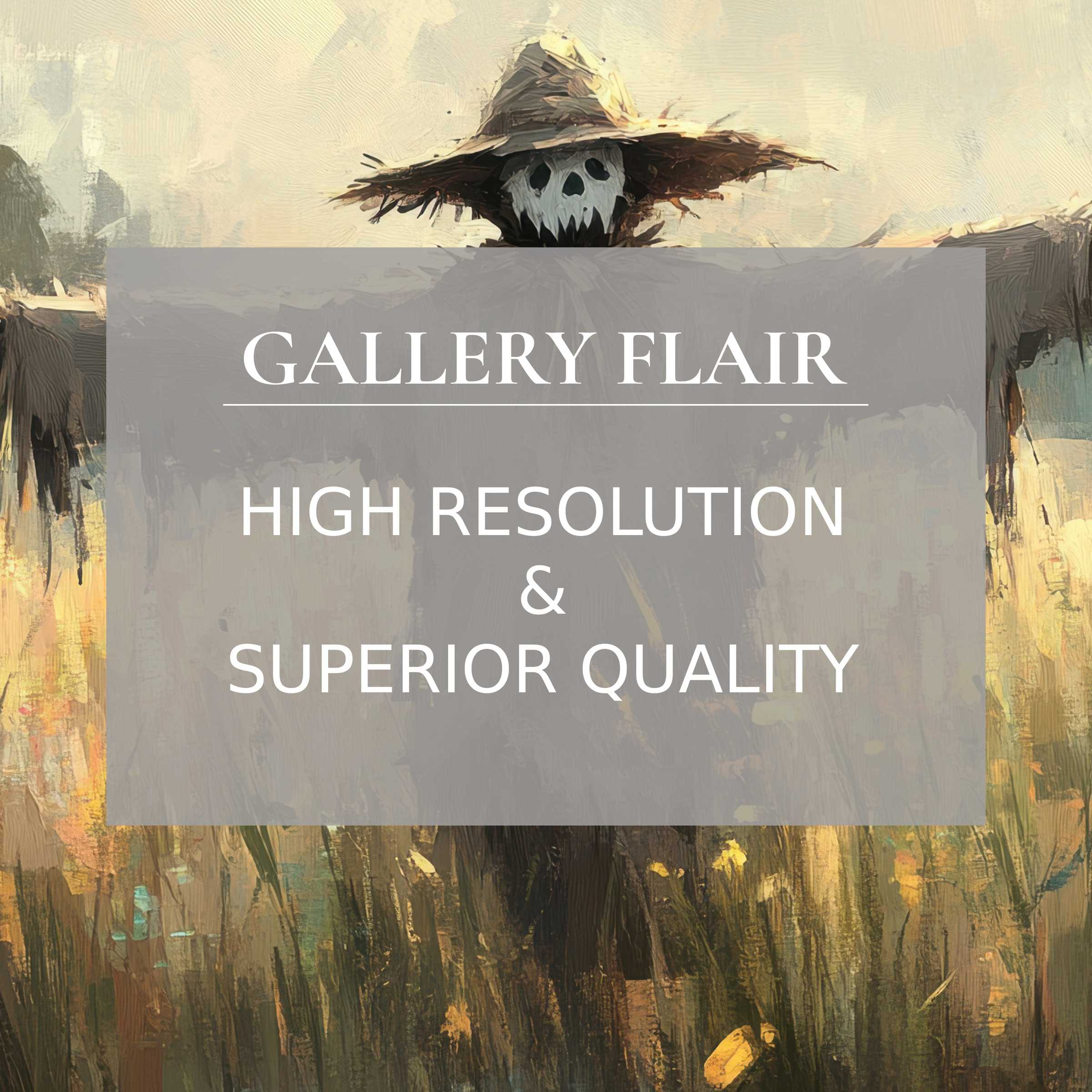 Halloween printable art capturing a haunting scarecrow silhouette in rich, textured brushstrokes elevates modern interiors with bold, eerie ambiance and refined, high-resolution detail