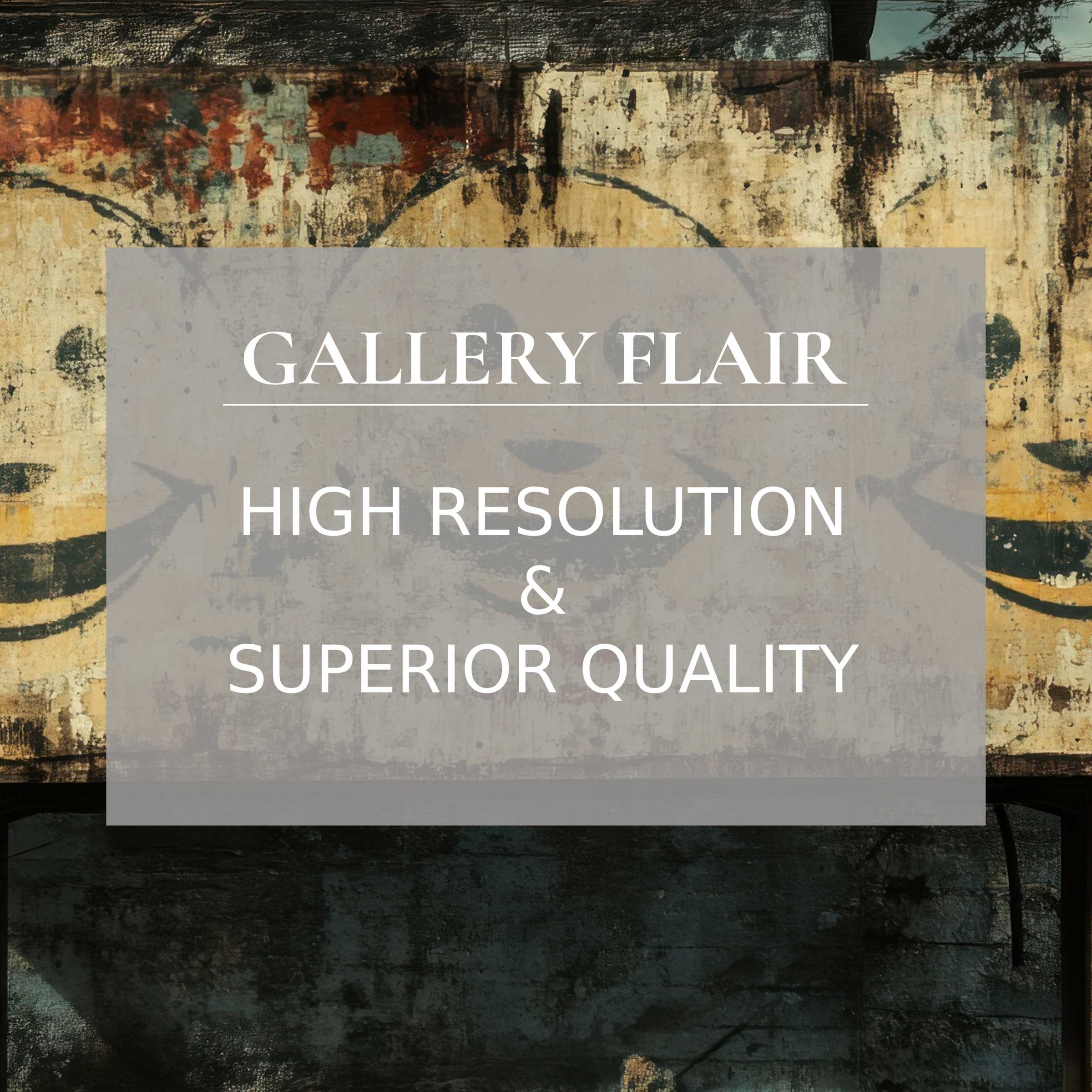 Elegant street art Frame TV picture with high resolution, showcasing refined textures and exceptional visual clarity