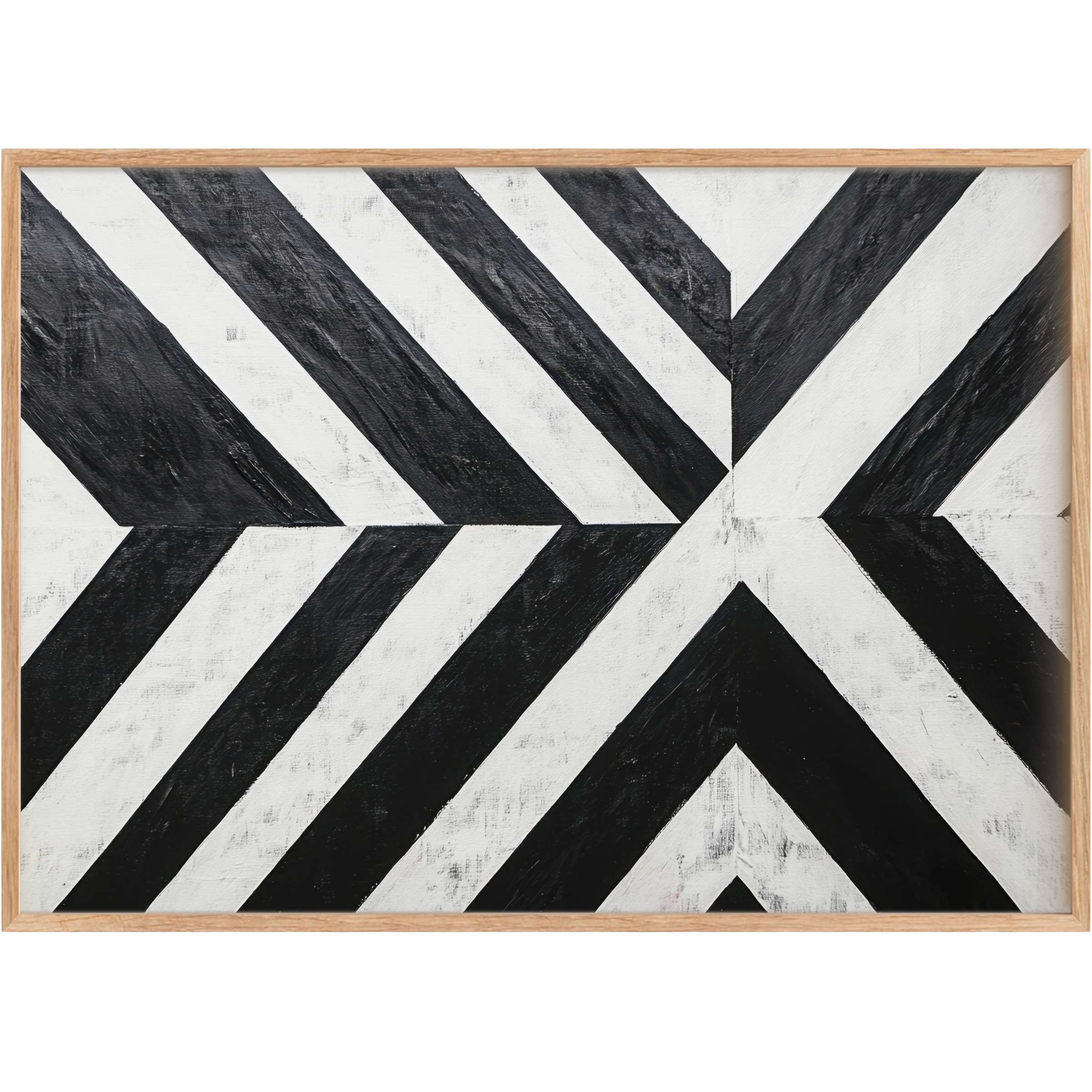Bold, geometric black and white printable wall art creating a striking contrast that energizes and modernizes chic interiors