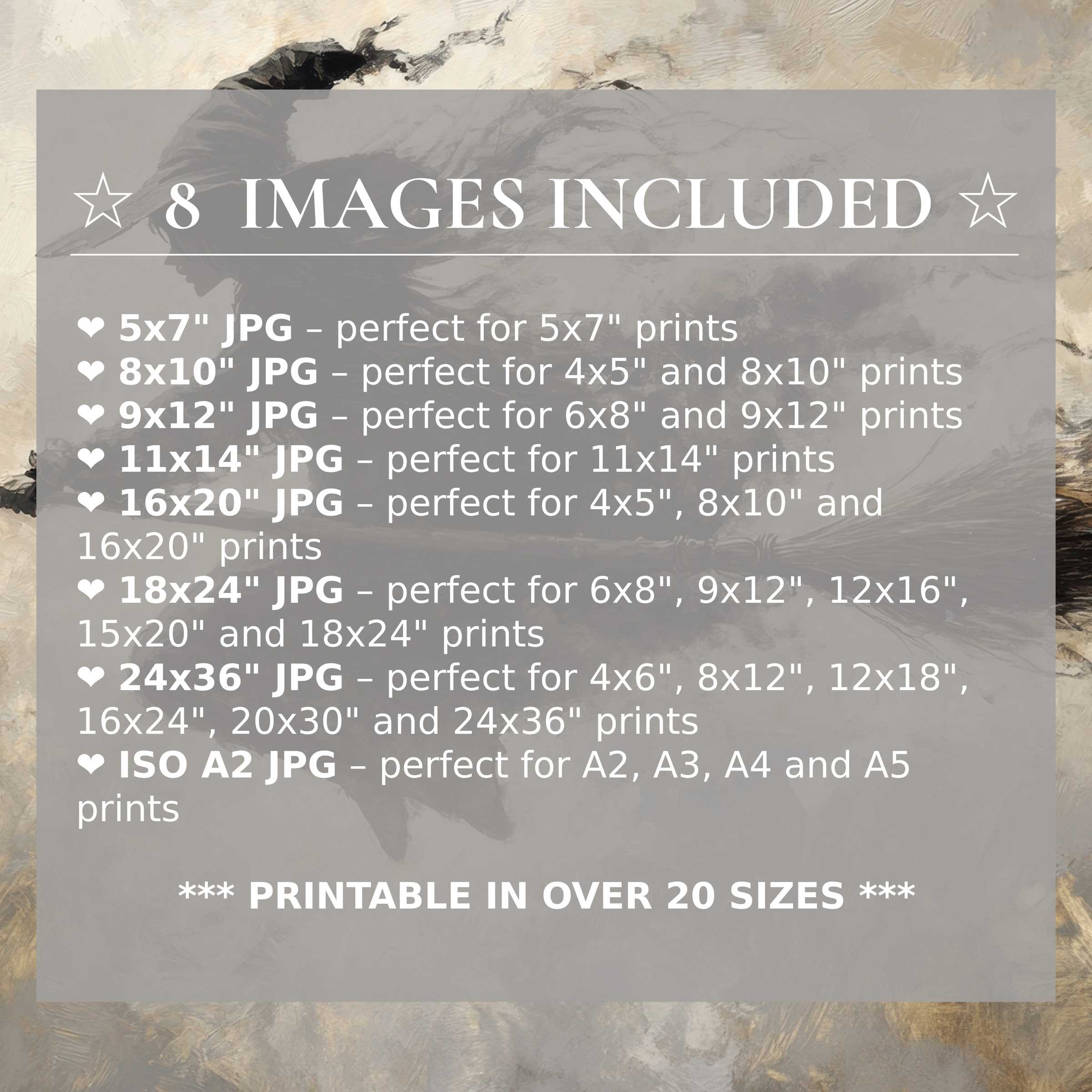 Halloween digital print featuring radiant black and amber hues, offered in 8 high-quality sizes included with download, perfect for elevating modern interiors with versatile, stylish charm