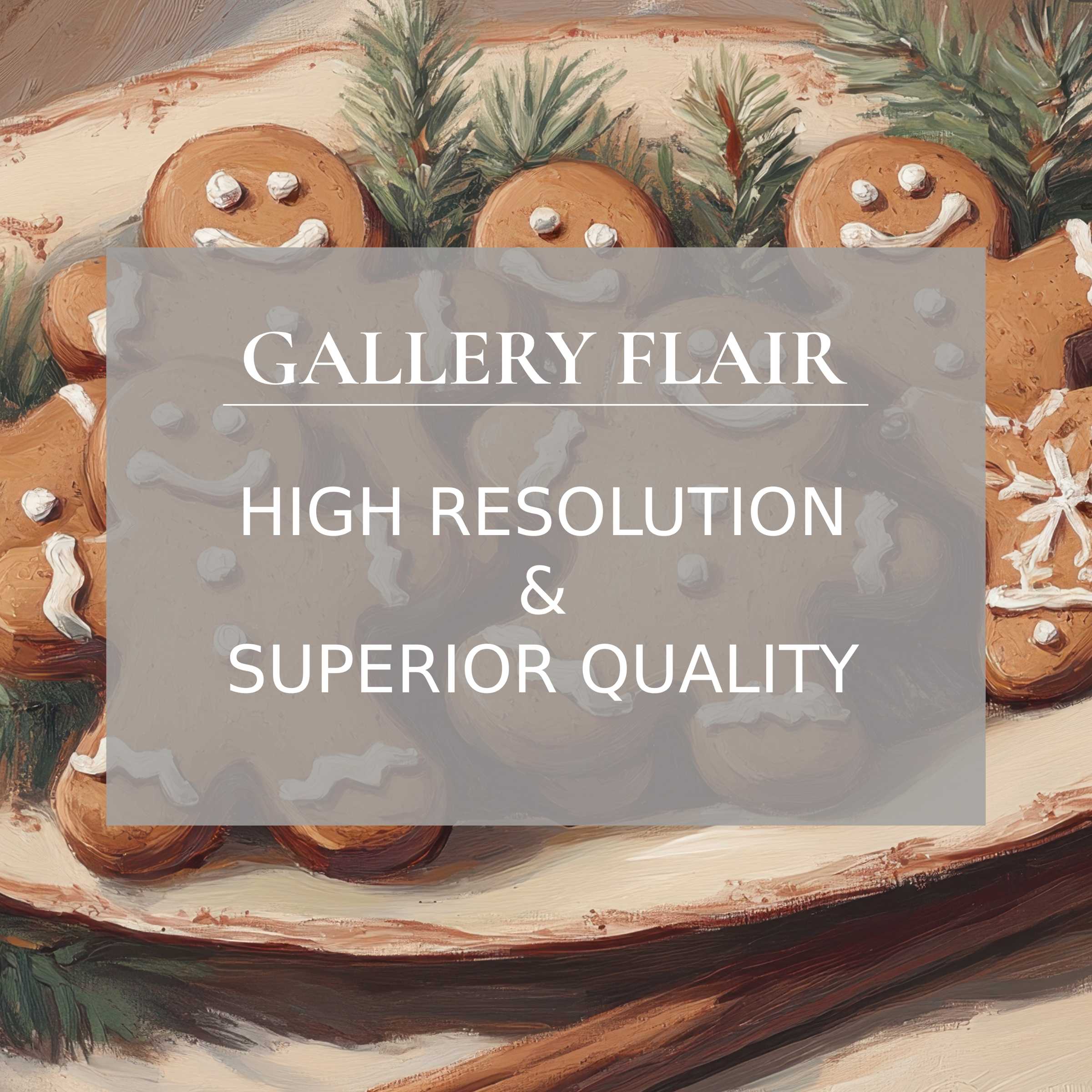 Elegant, high-resolution christmas Frame TV picture showcasing detailed, classic gingerbread artwork with refined visual clarity