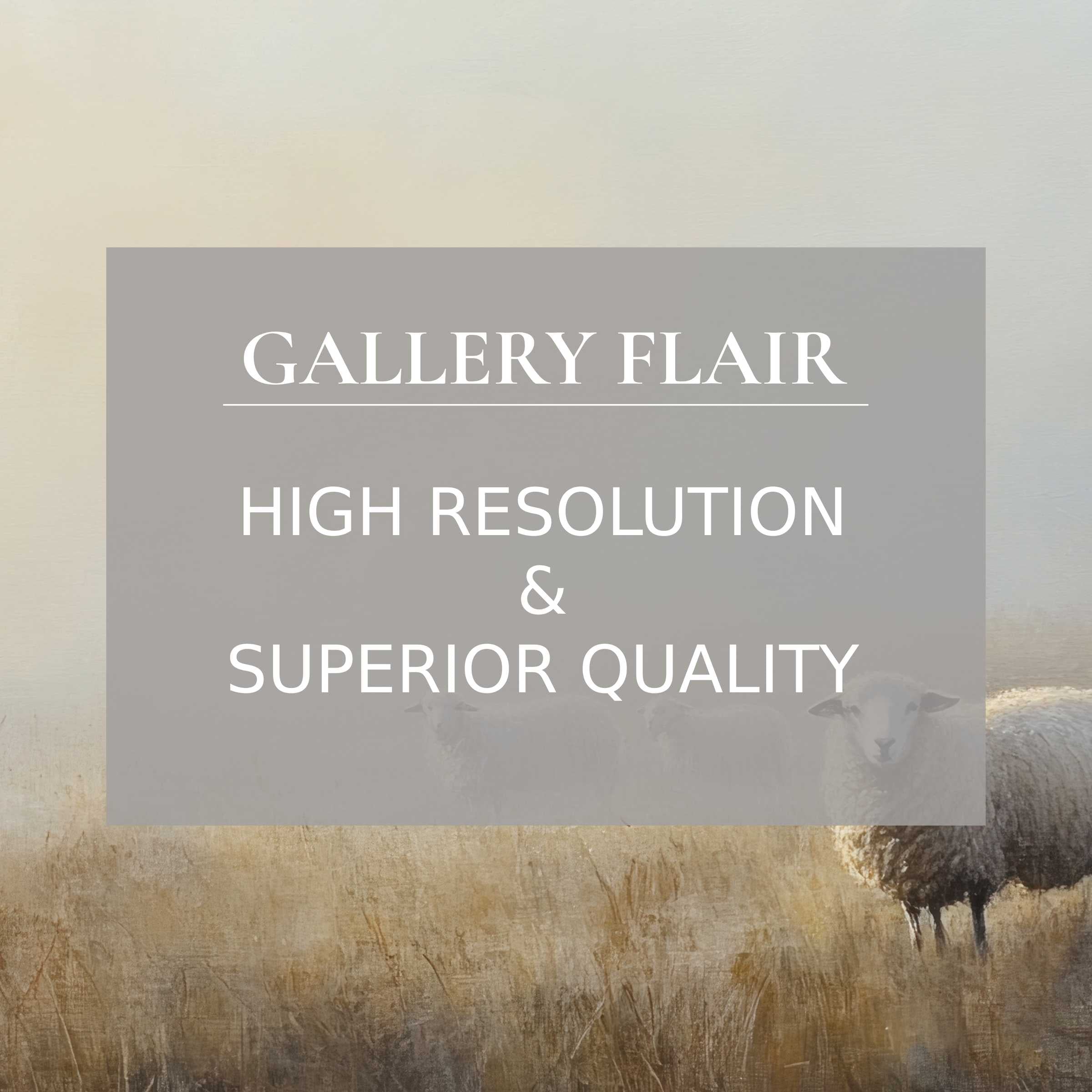 Calming farmhouse printable art featuring softly textured sheep in golden fields, enhancing modern rustic interiors with premium, high-resolution detail
