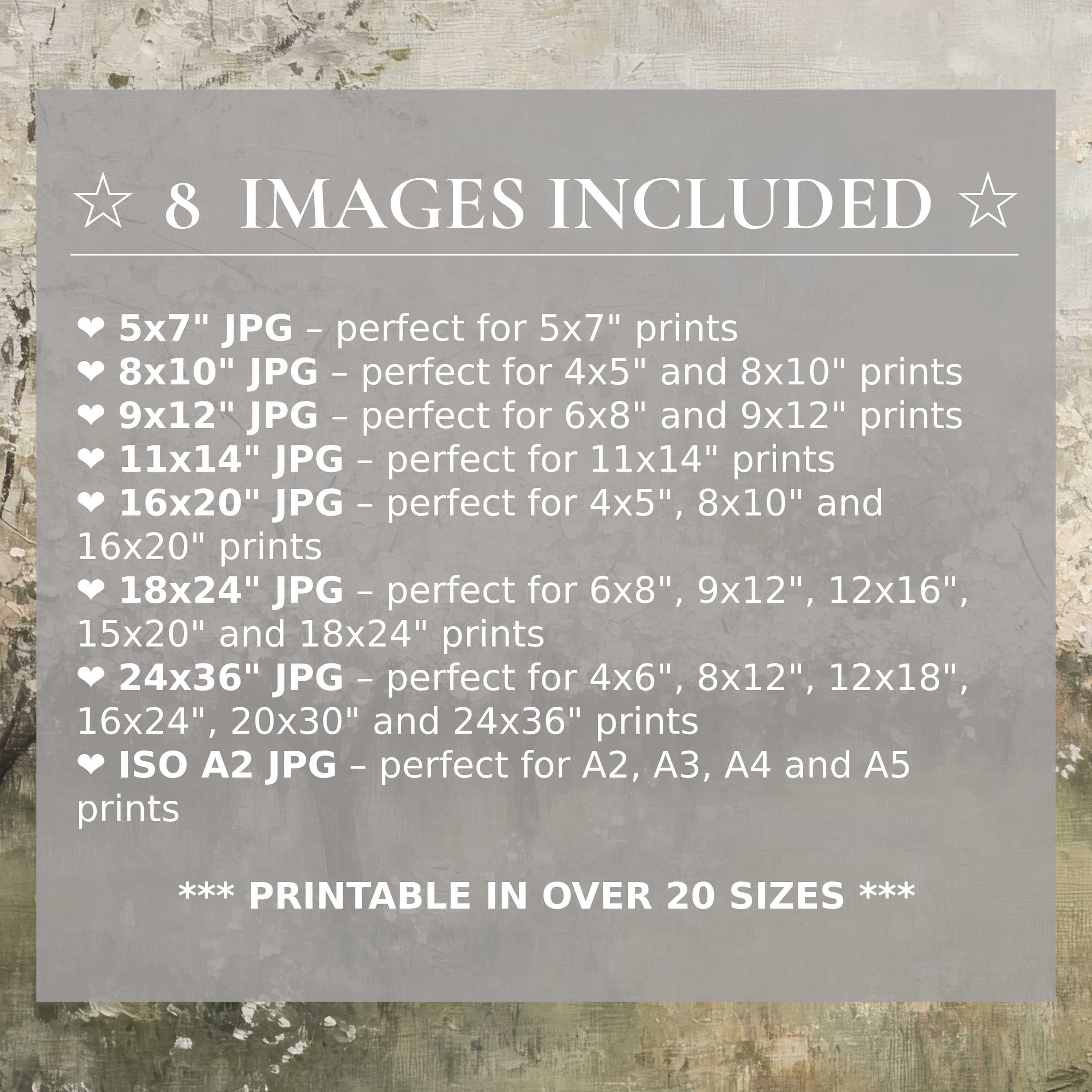 Vintage digital print featuring a radiant blend of soft earth tones and muted grays, included in 8 high-quality sizes to elevate modern interiors with elegant versatility and timeless style