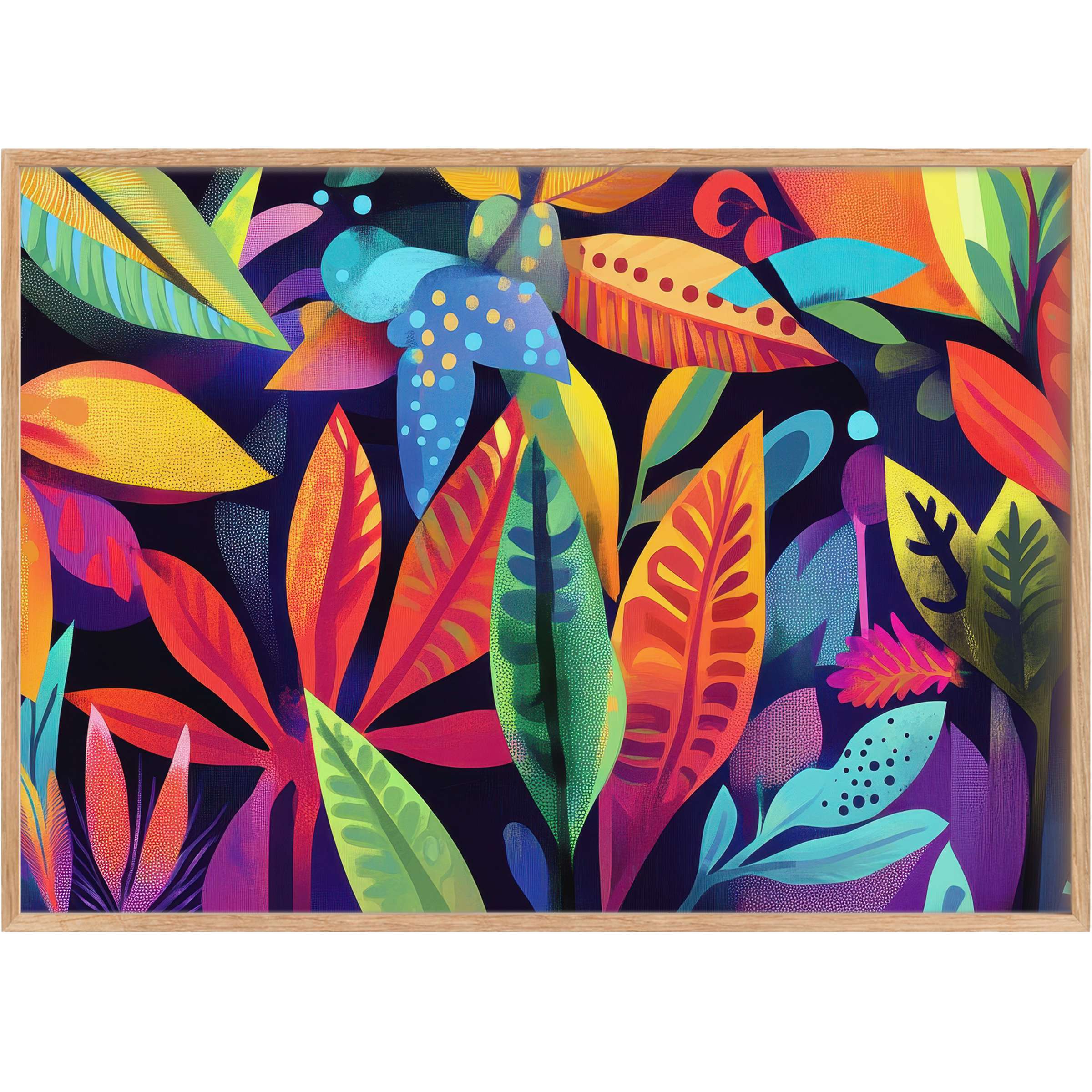 Vibrant pop art printable wall art bursts with radiant reds, blues, and greens, energizing any stylish interior with bold, joyful vitality
