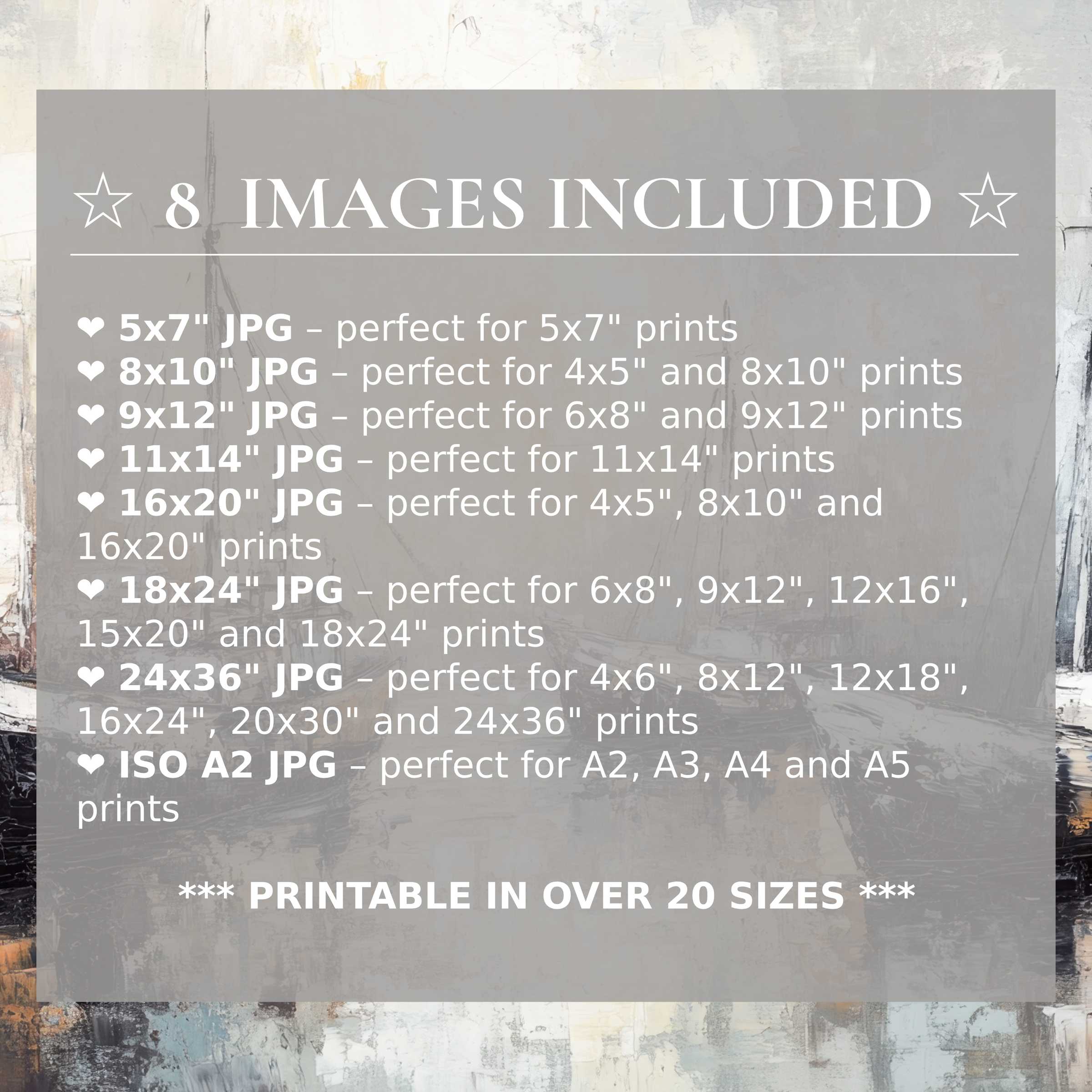 Coastal digital print radiates serene blues and warm neutrals, elevating modern interiors with 8 included premium sizes