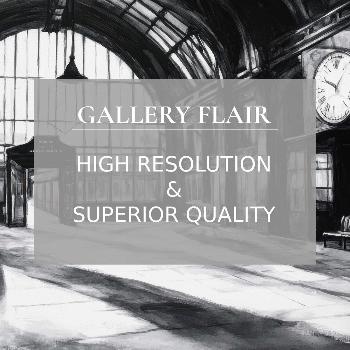 Elegant black and white Frame TV picture showcasing refined resolution and crisp clarity in a sophisticated urban interior scene