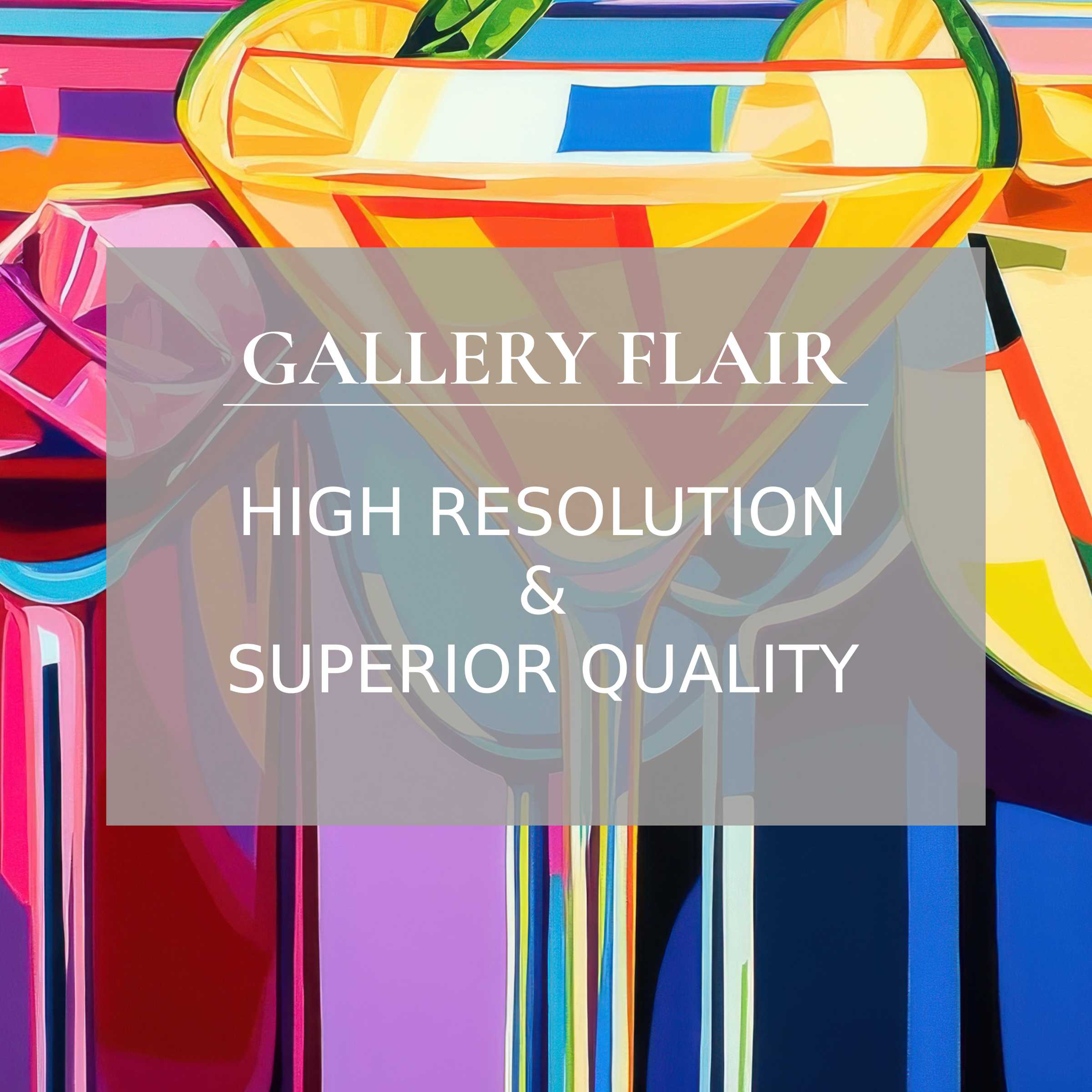 Vivid pop art Frame TV picture with sharp lines, elegant color contrasts, and superb high-resolution clarity