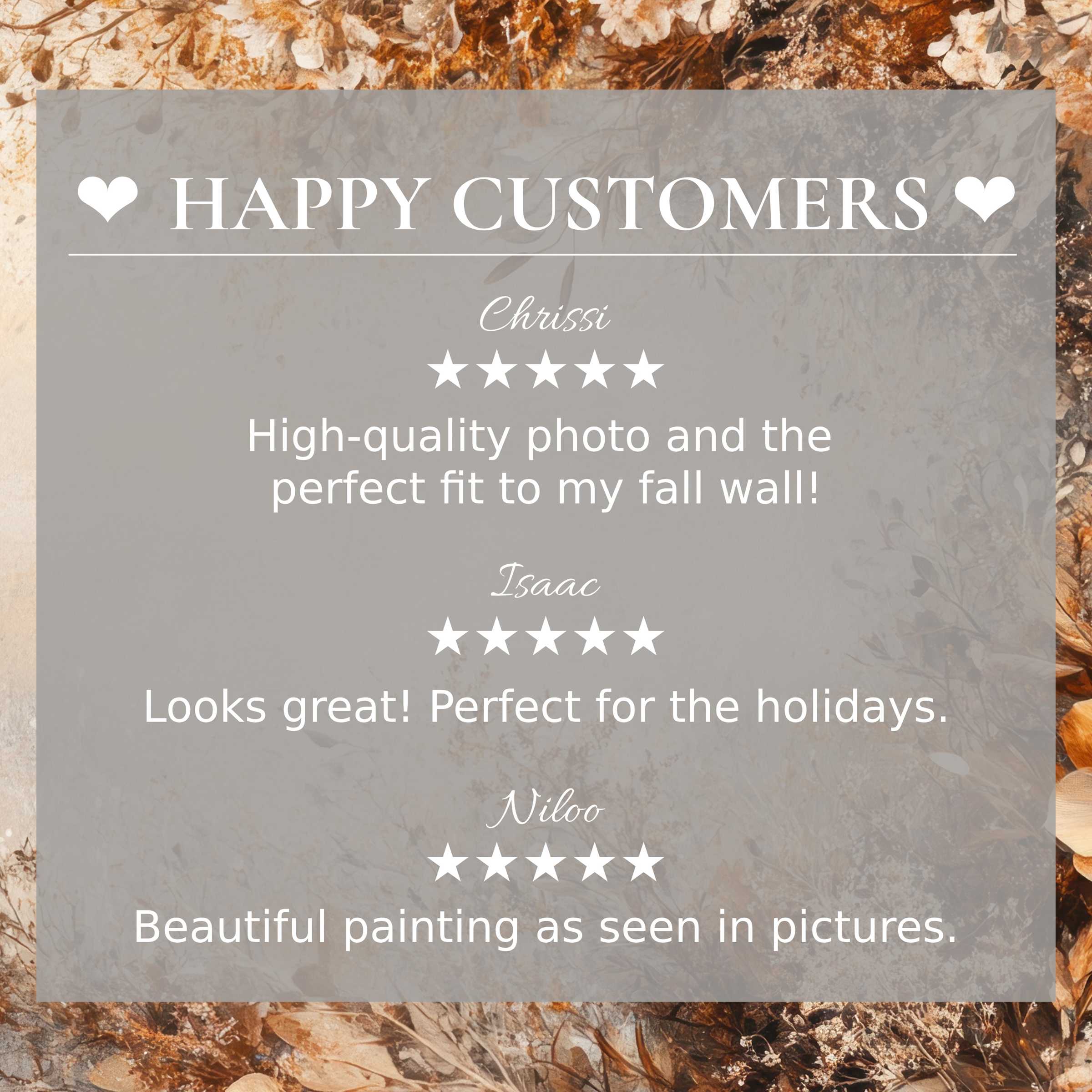 Boho art for Frame TV with abstract sunset hues, happy customer reviews building trust and elegant style appeal