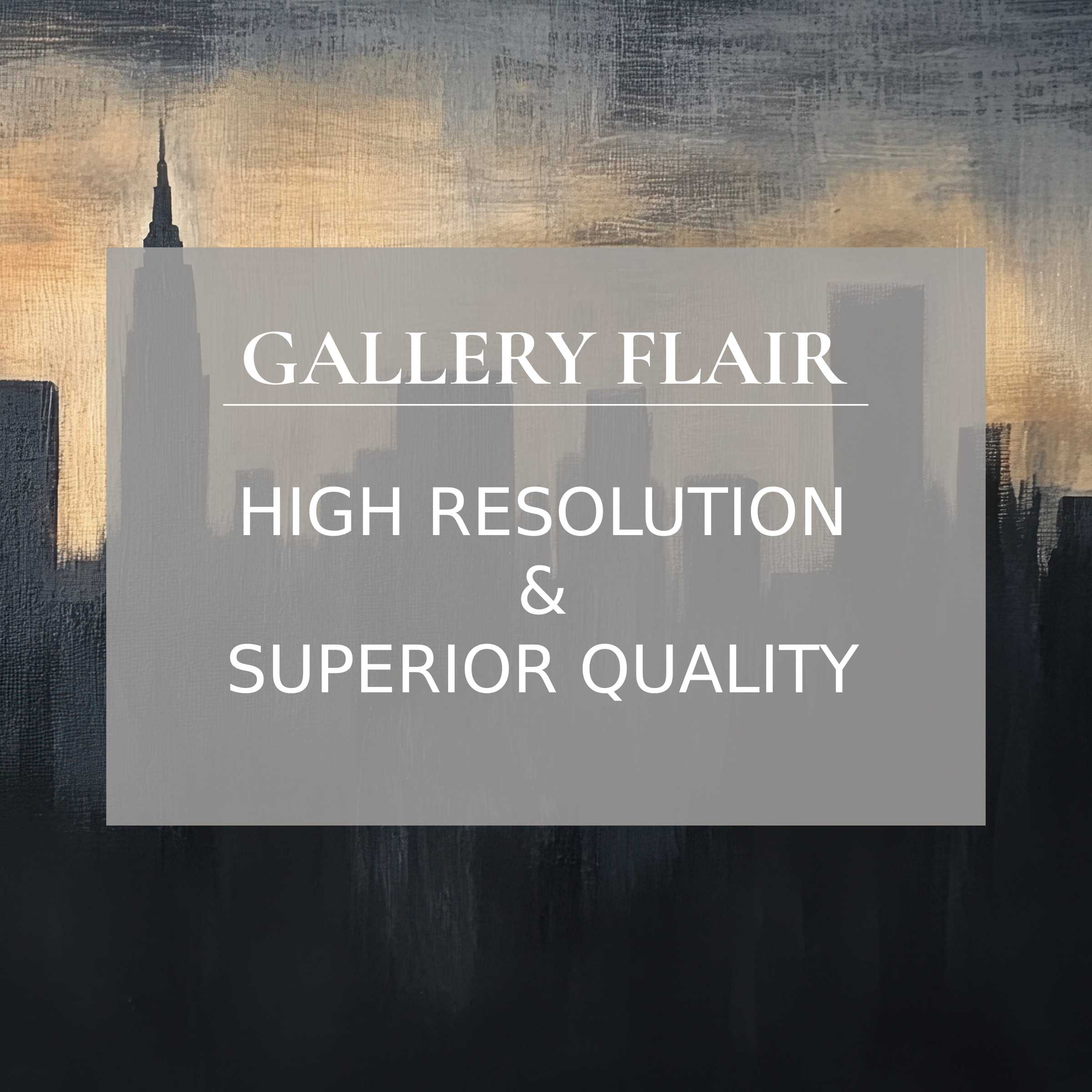 Urban printable art capturing a tranquil cityscape at dusk, with refined textures enhancing a sophisticated modern interior ambiance