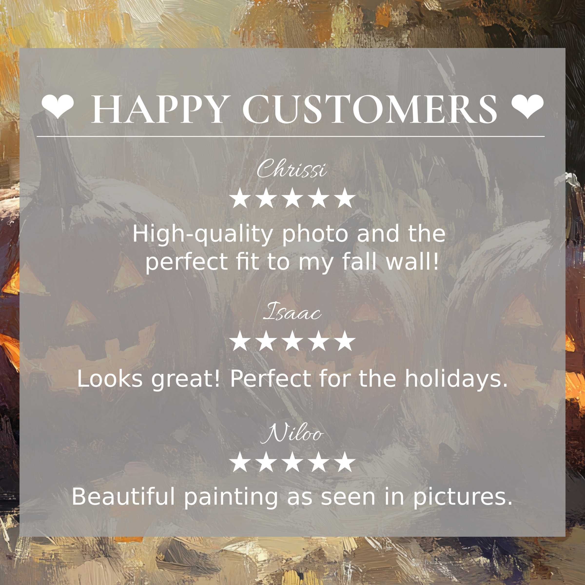 Elegant jack-o'-lantern background with glowing hues; halloween art for Frame TV builds trust via happy customer reviews
