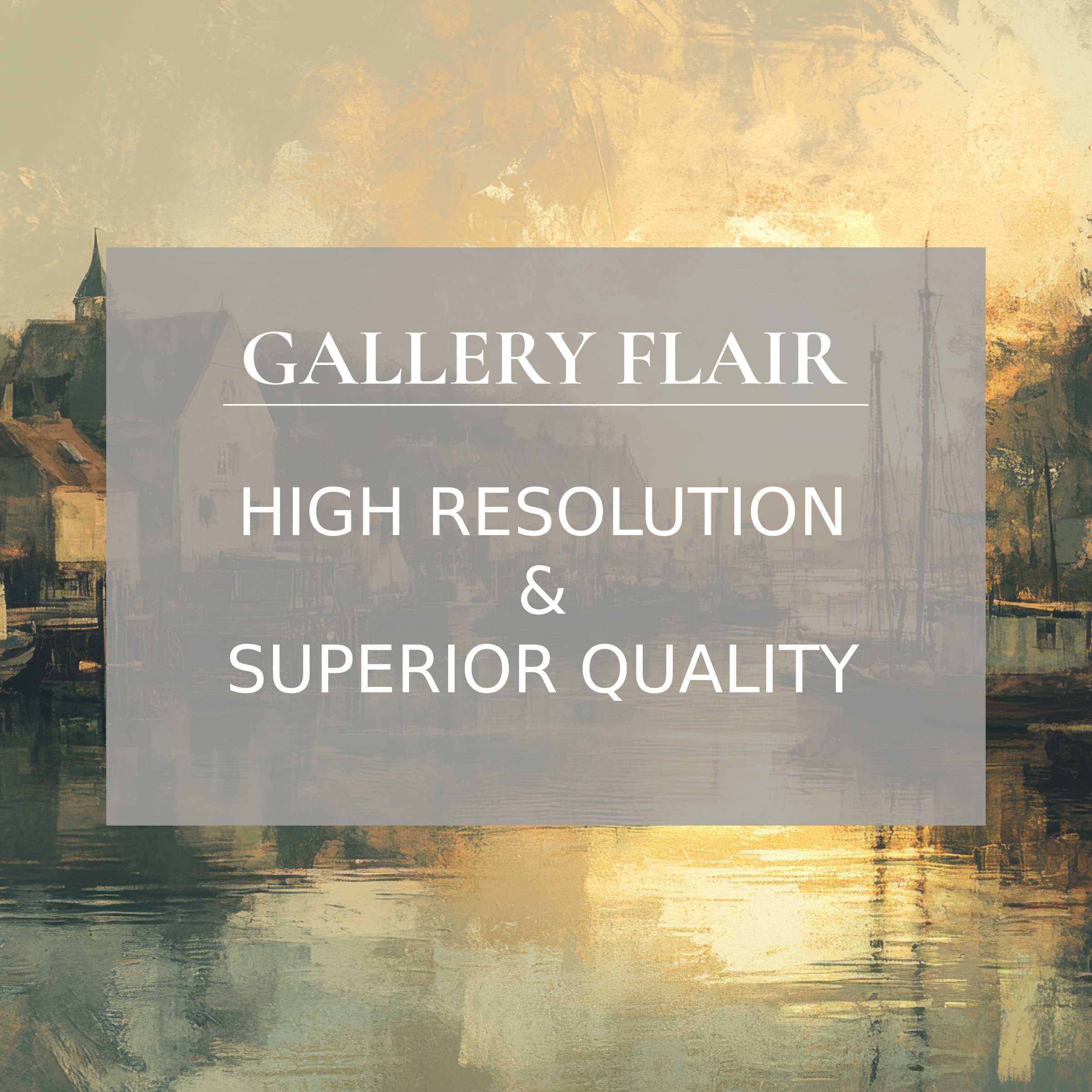 Vintage printable art capturing a serene harbor scene with radiant golden hues, elevating modern interiors with exquisite detail and timeless charm