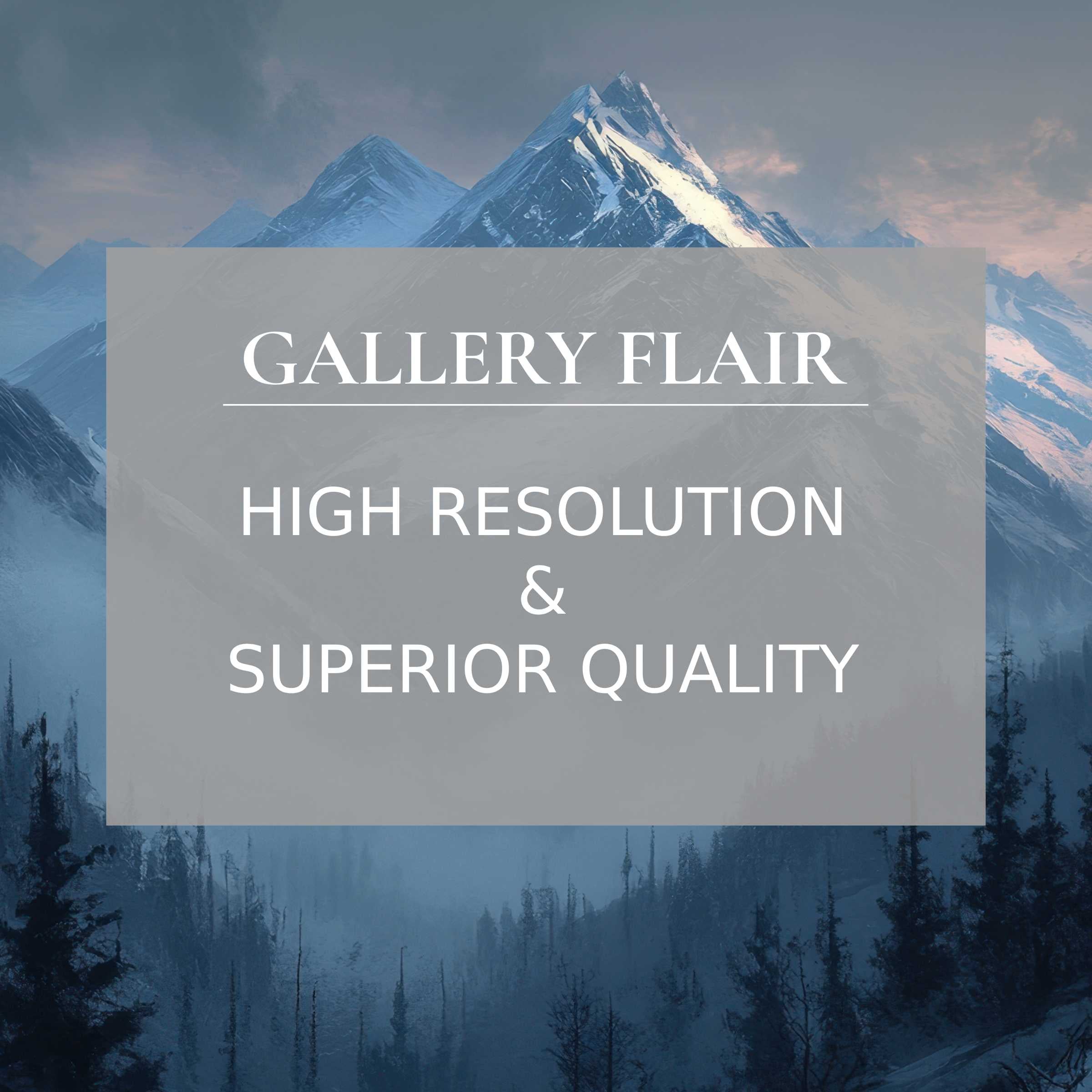 Elegant high-resolution mountain landscape Frame TV picture with refined detail and exceptional visual clarity