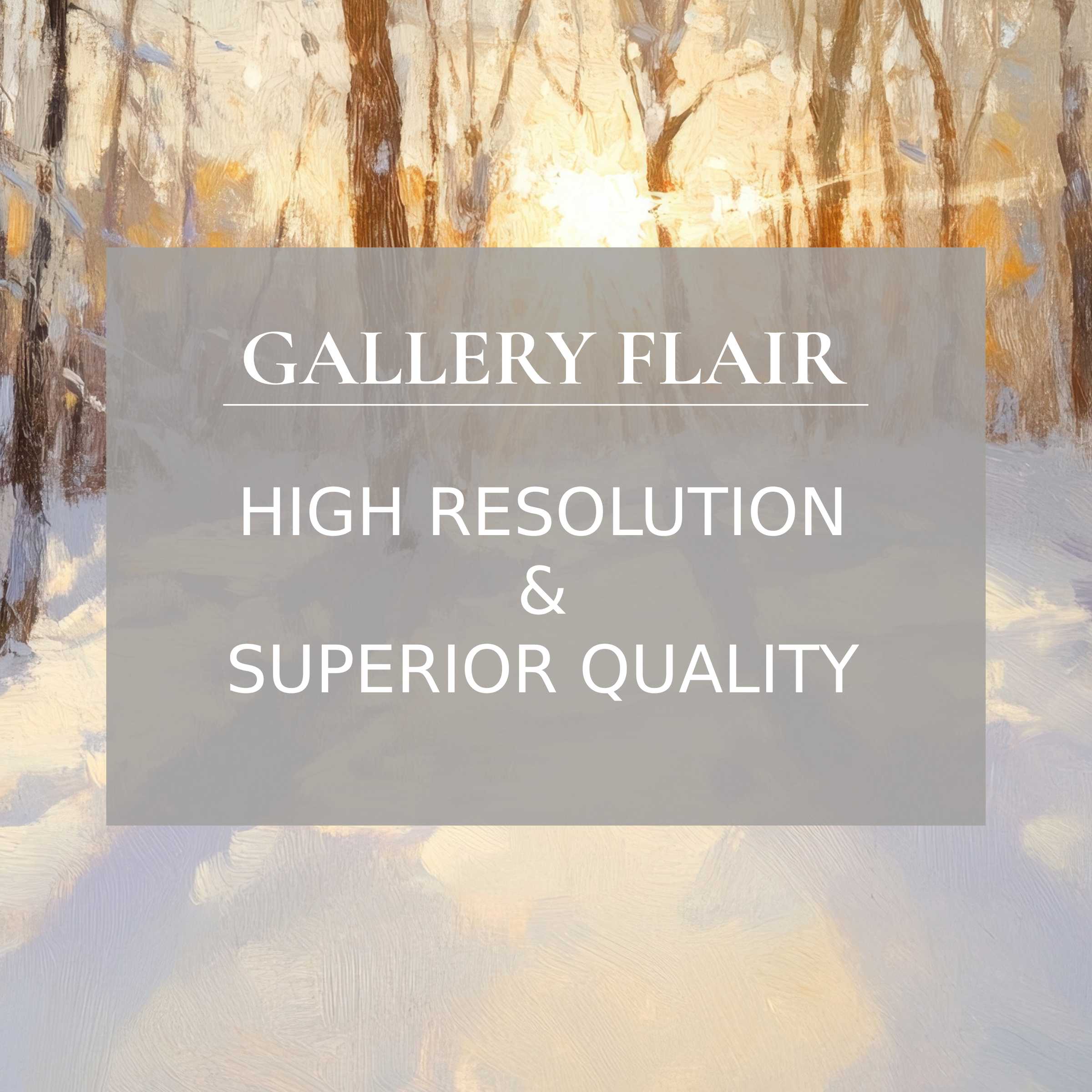 Winter printable art capturing a serene forest sunset, with exquisite texture and refined detail that elevates modern home interiors