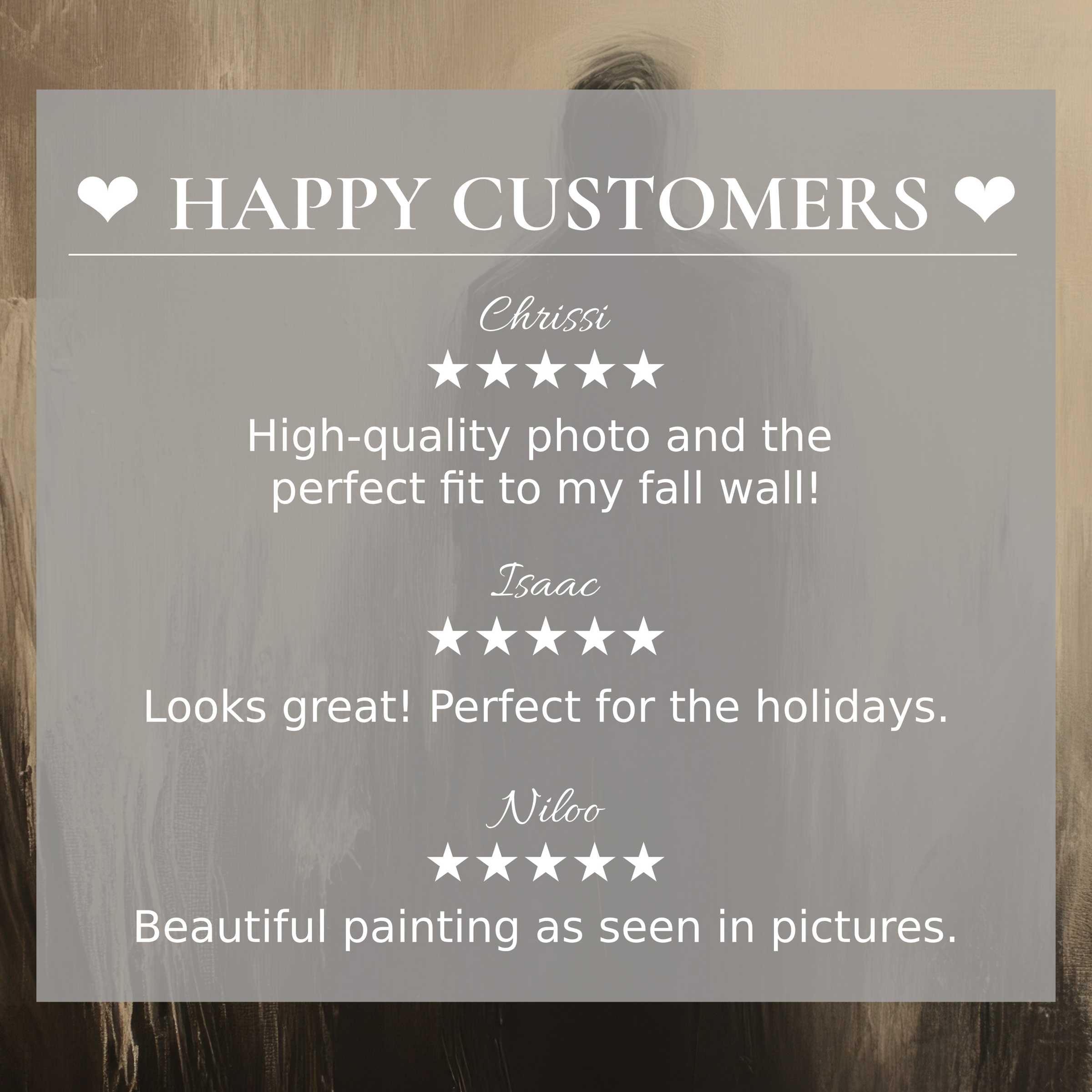 Modern halloween art for Frame TV with abstract gray-beige tones; layout inspires trust via happy customer reviews