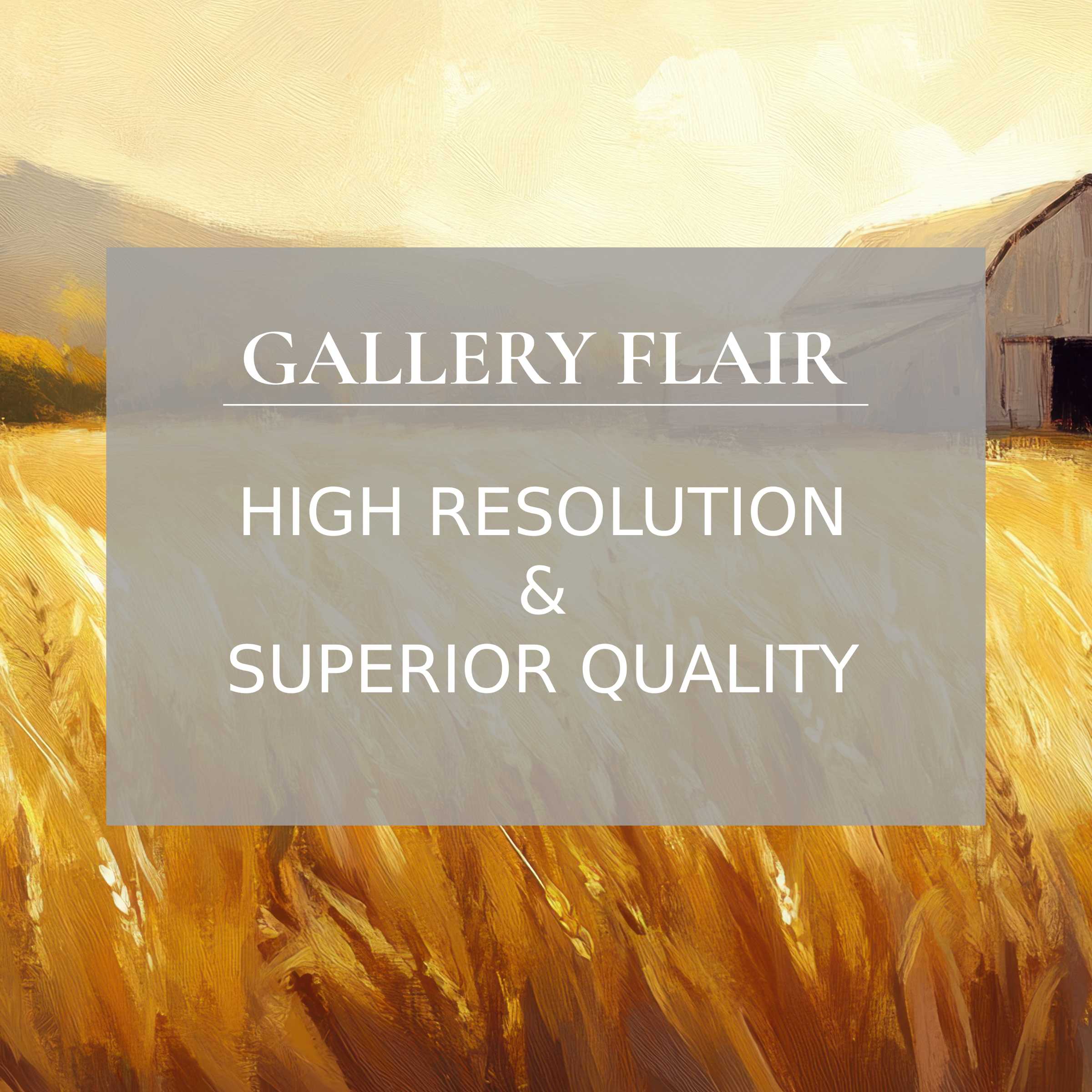 Elegant farmhouse Frame TV picture featuring high-resolution, warm-toned rural landscape with refined visual clarity