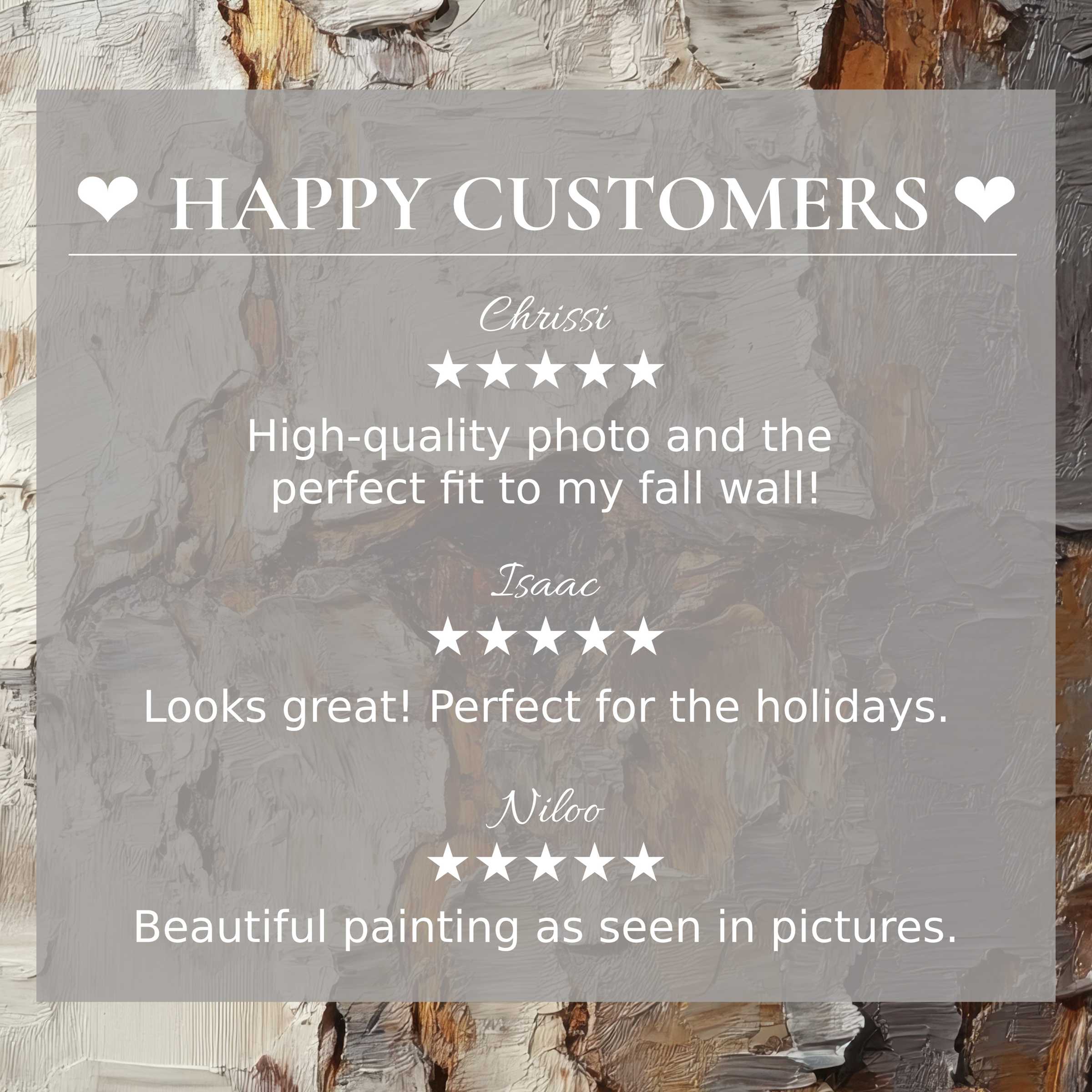 Happy customer reviews on botanical art for Frame TV with textured neutral abstract background artwork