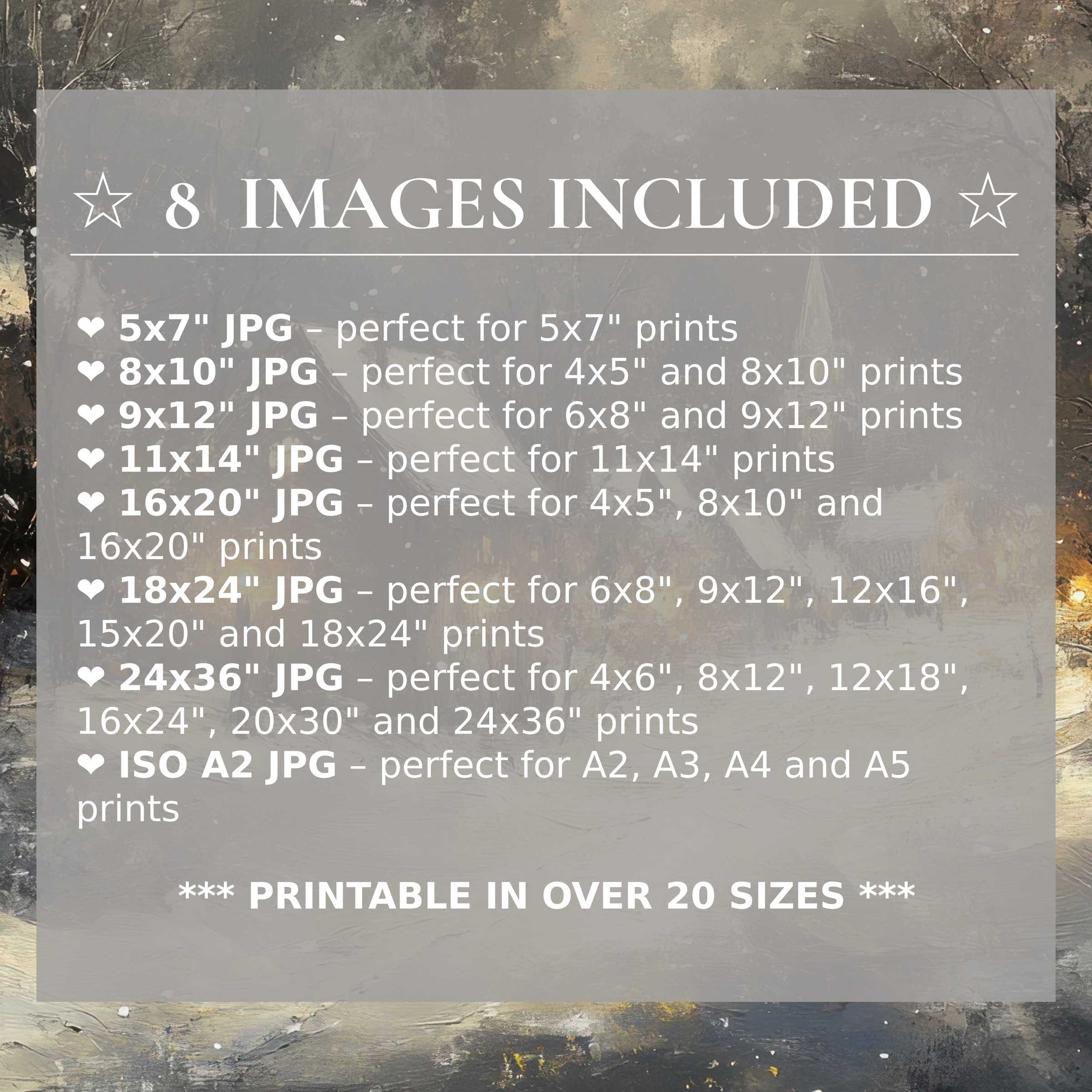Winter digital print radiates serene whites and cool grays, elevating modern interiors with refined style; includes 8 high-quality sizes
