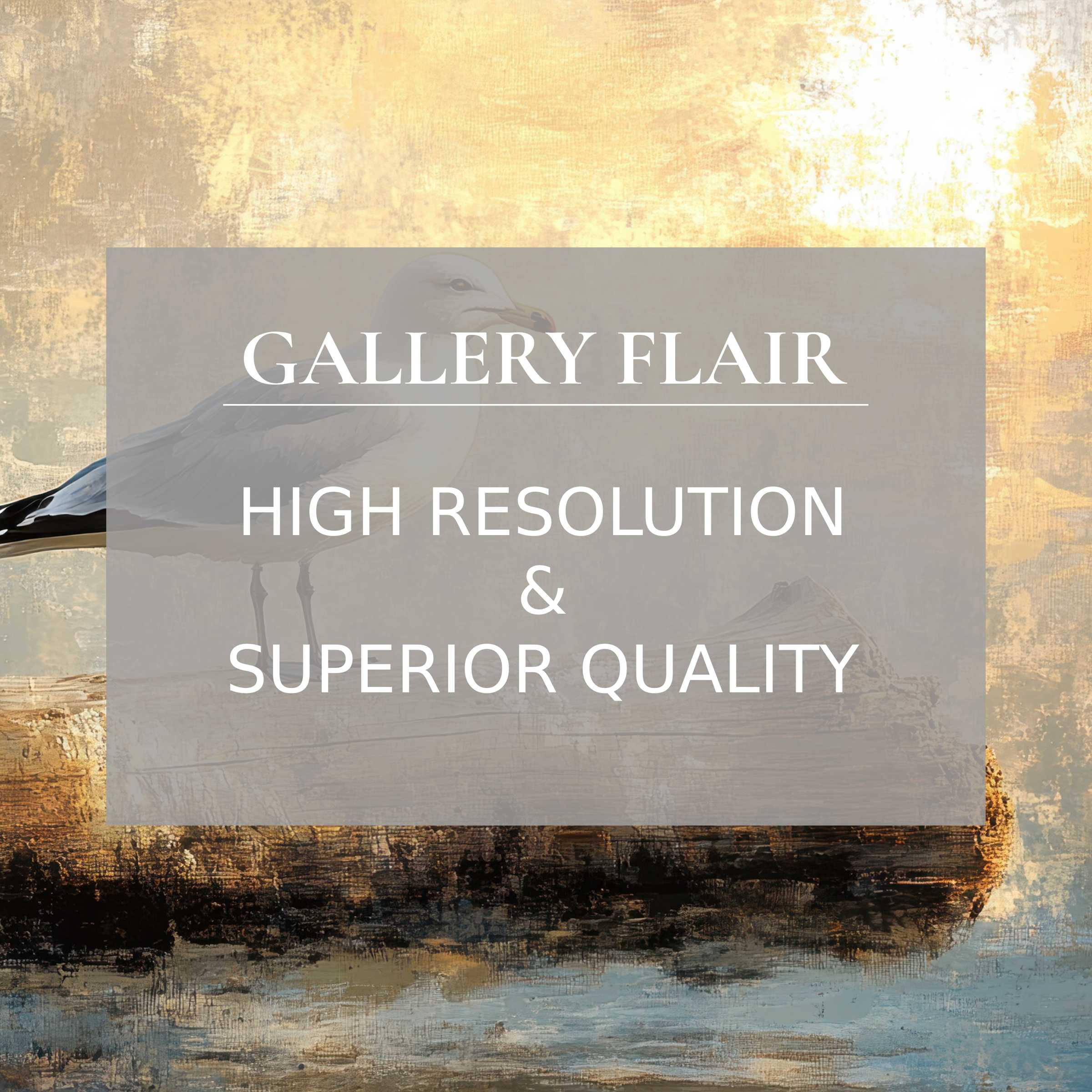 Coastal printable art featuring a serene seagull in warm, textured hues, elevating modern interiors with calming, premium detail