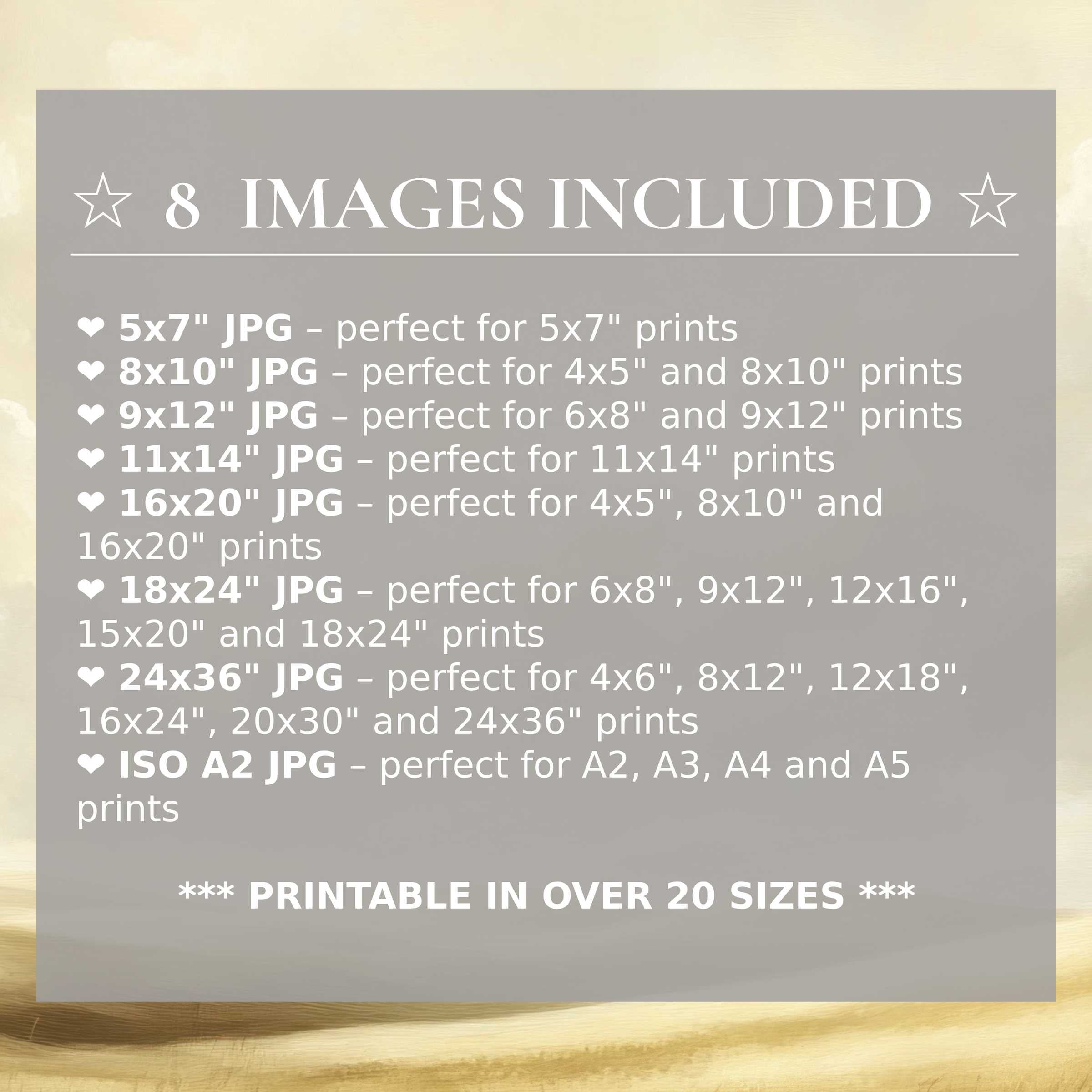 Farmhouse digital print radiates soft neutrals and warm earth tones, elevating modern interiors with style and includes 8 high-quality sizes