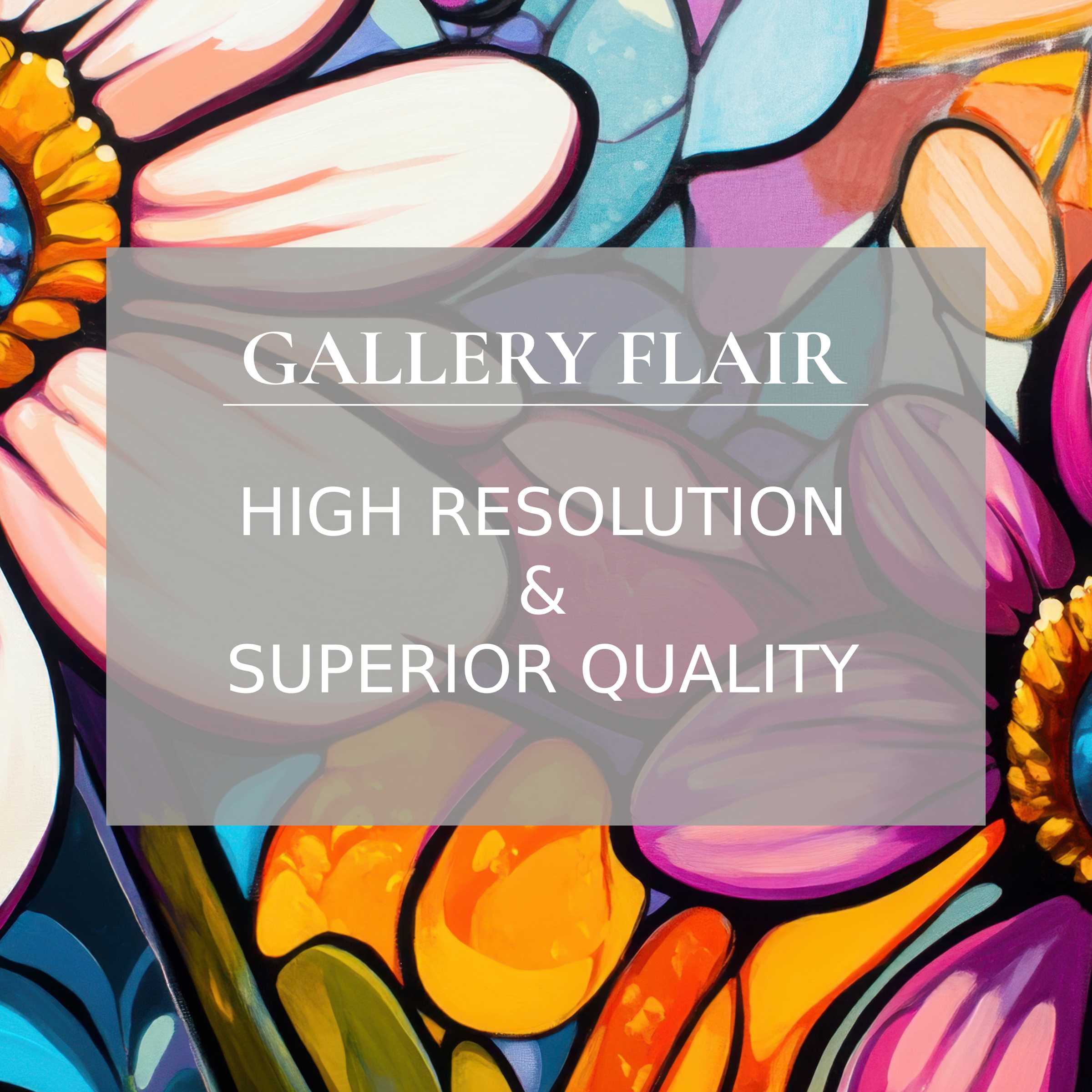 Vibrant floral pop art Frame TV picture with crisp lines, rich color depth, and elegant high-resolution clarity