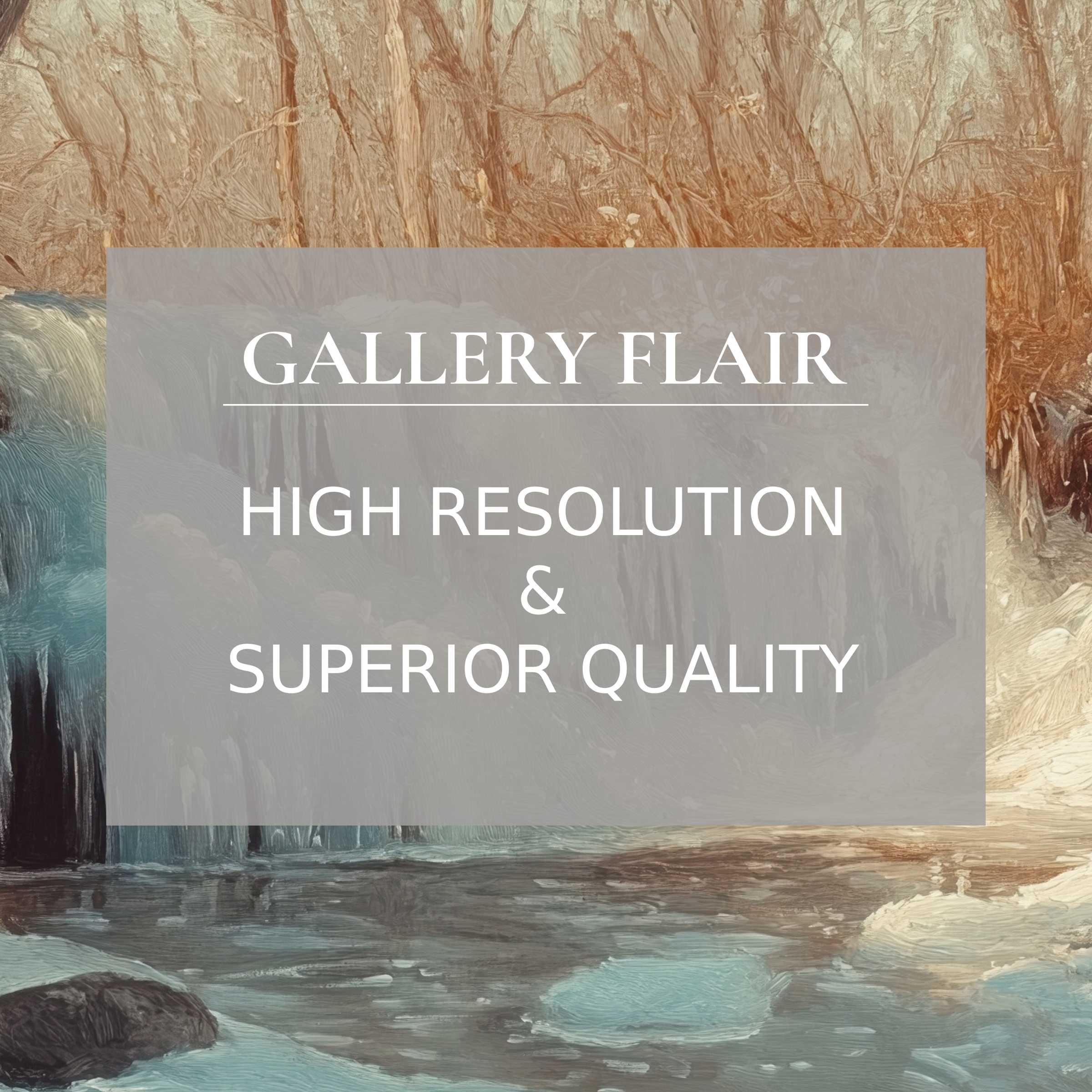 Elegant winter Frame TV picture with refined brushstrokes, superb resolution, and exceptional visual clarity for modern decor