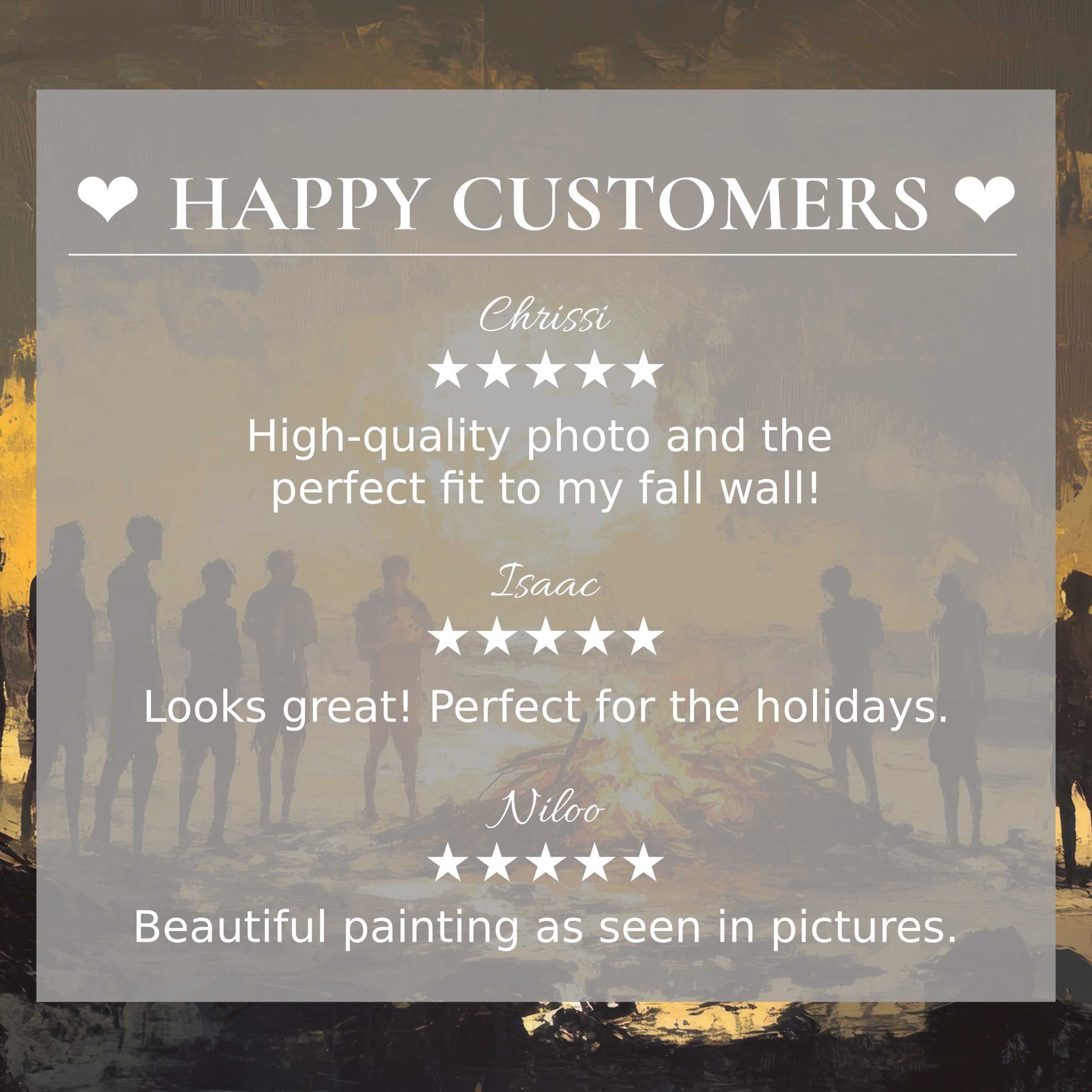 Elegant beach art for Frame TV with abstract sunset tones, highlighting happy customer reviews for trust and style