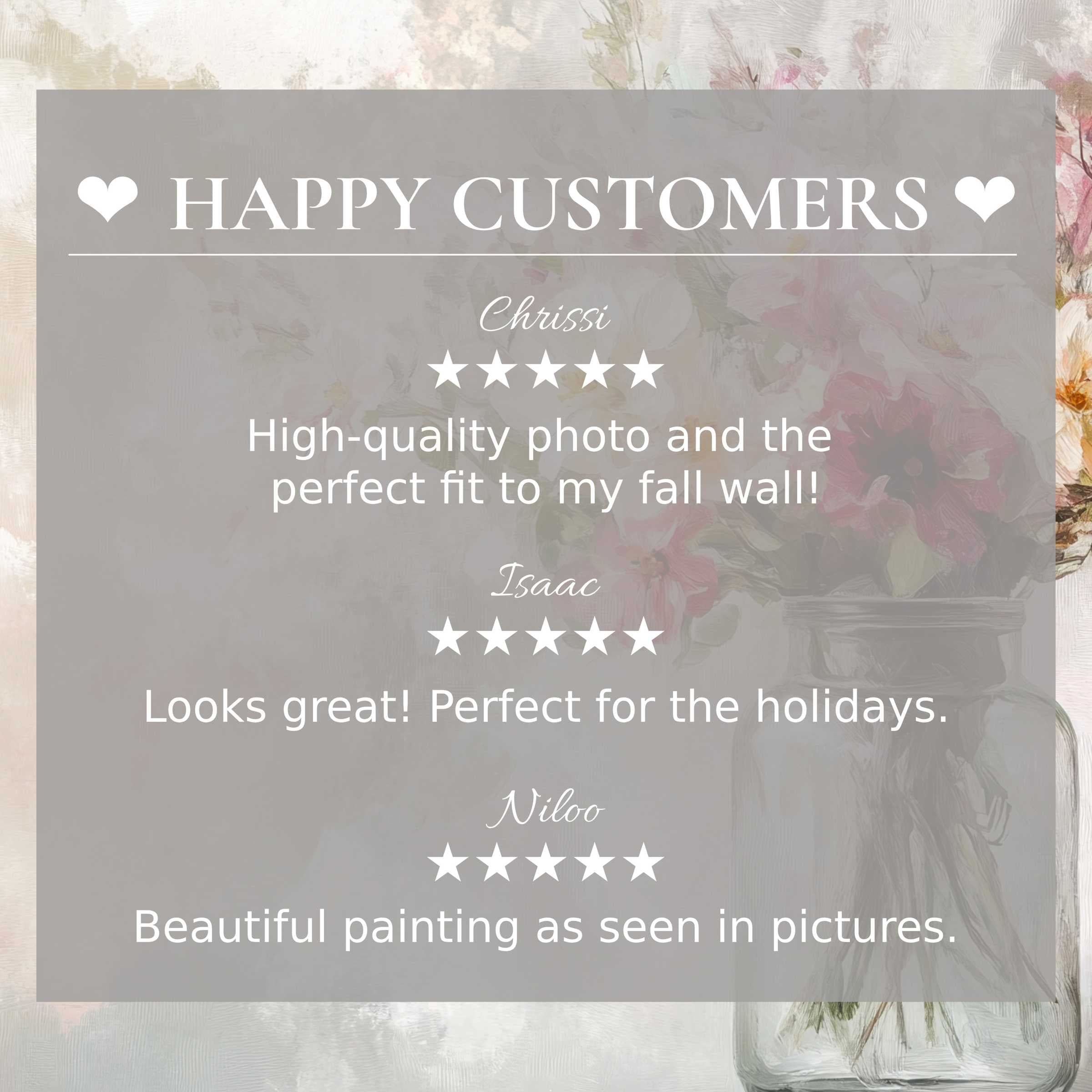 spring art for Frame TV with abstract floral colors and happy customer reviews enhances trust and refined home style appeal