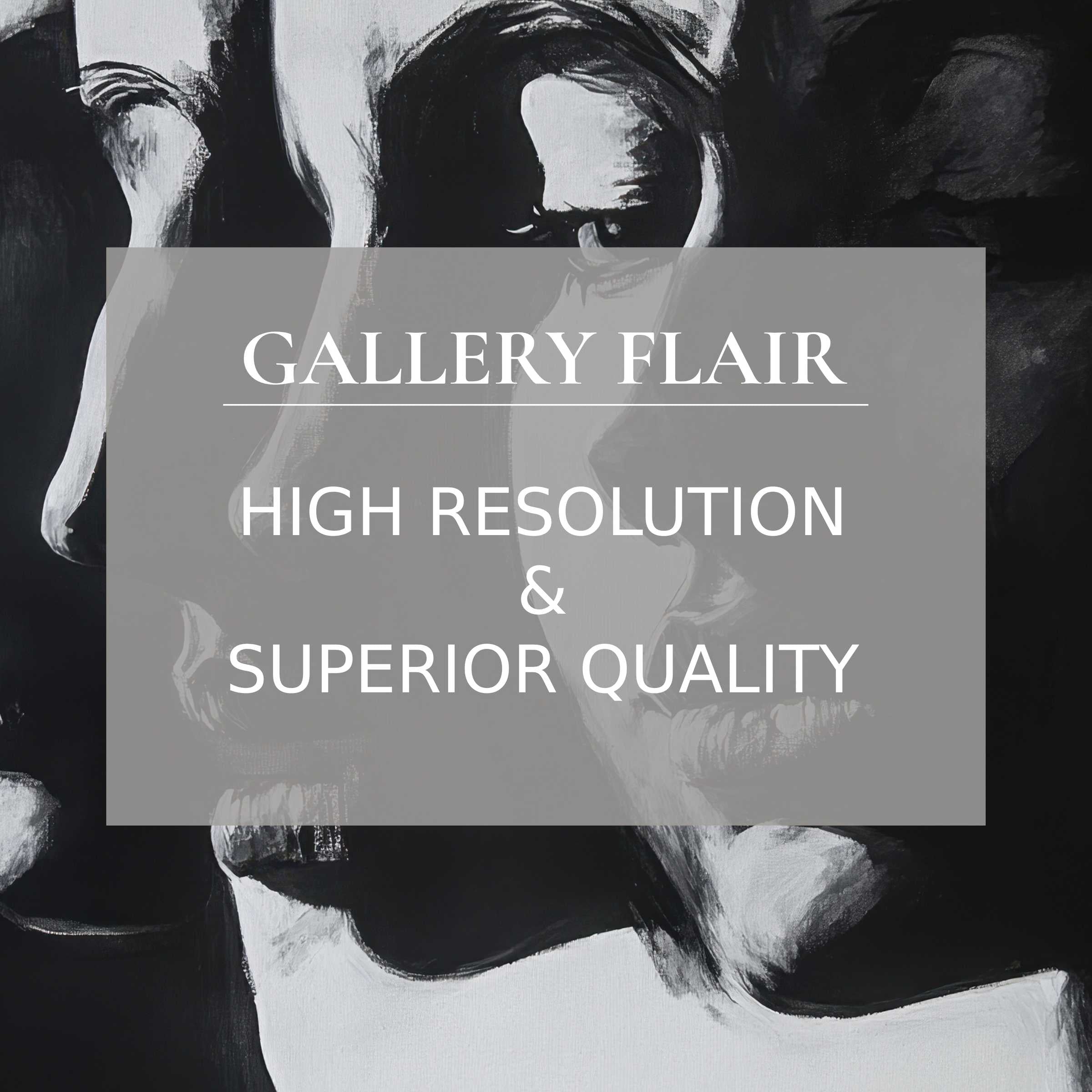 Dramatic black and white printable art featuring intricate brushwork, radiating bold elegance to elevate refined modern interiors