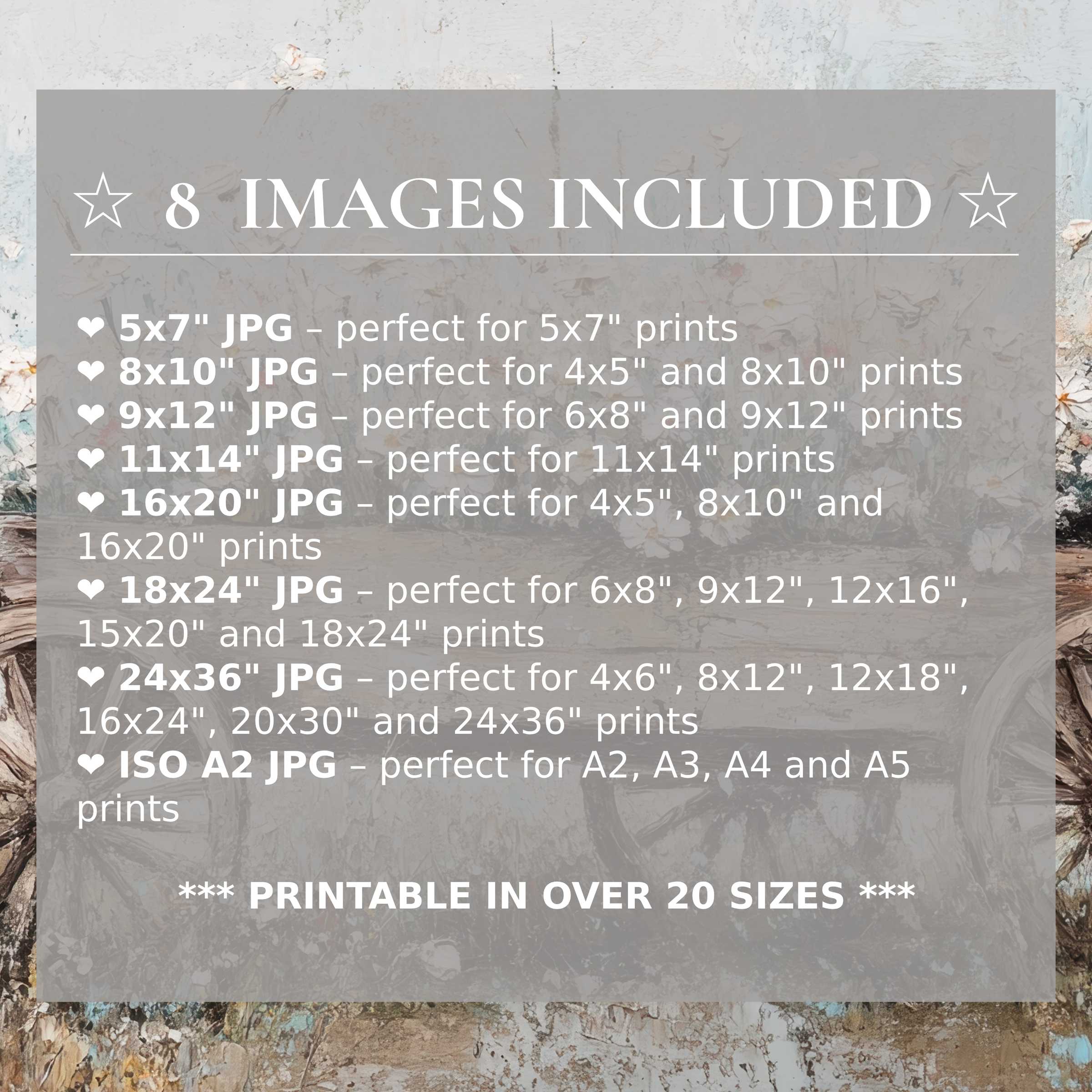 Farmhouse digital print in muted earth tones, offering radiant warmth and calm; includes 8 high-quality sizes with download
